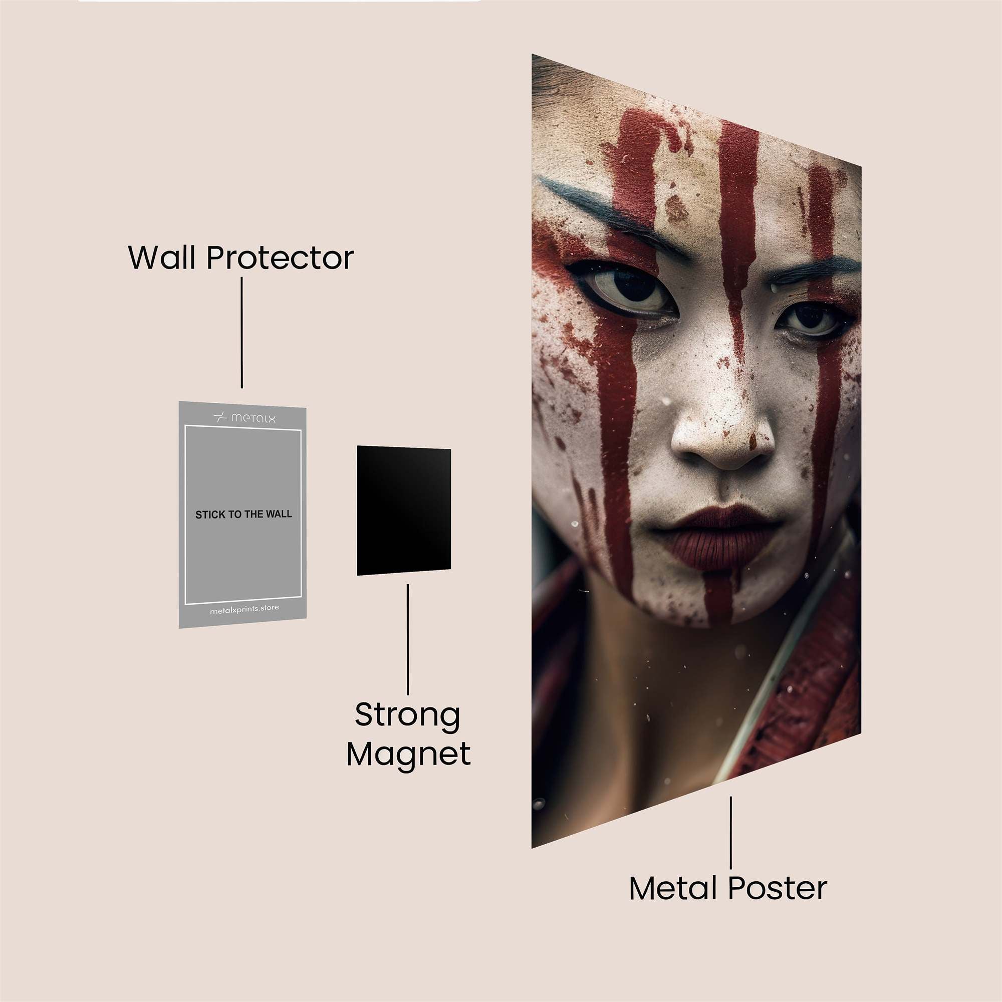 Geisha Gloom Safe Wall Magnetic / M