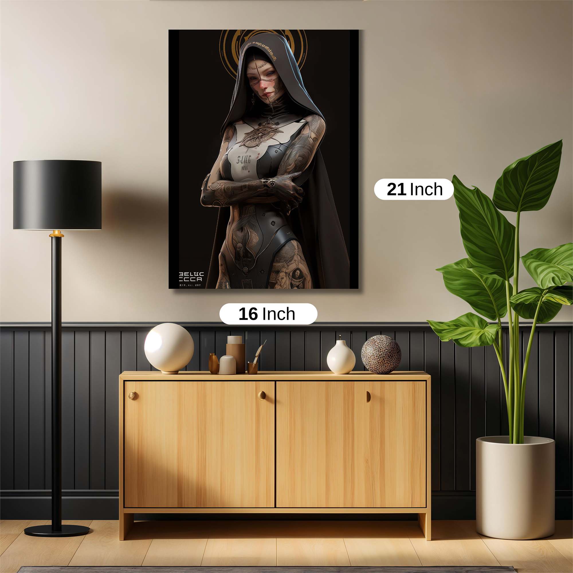 Cyber Nun Safe Wall Magnetic / M