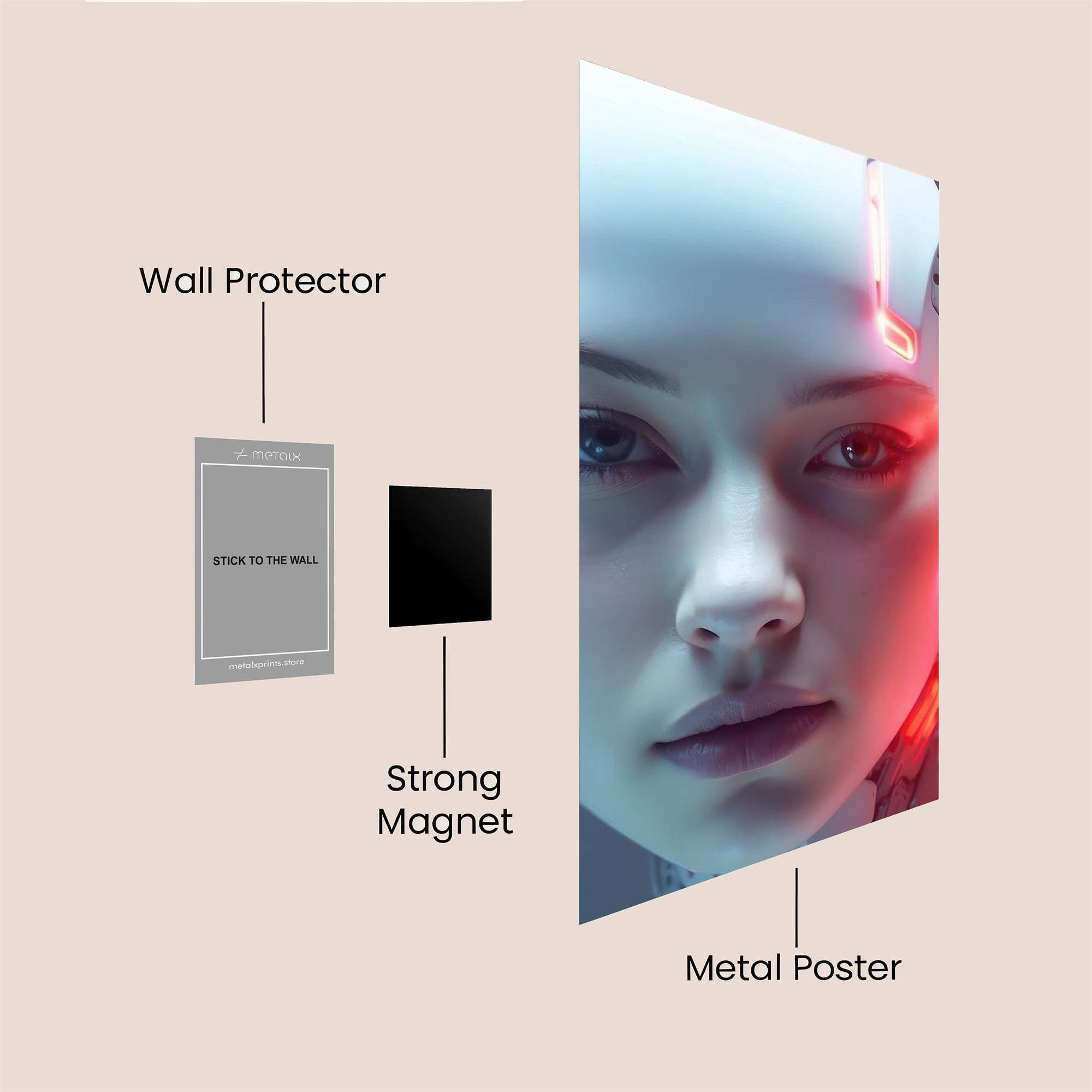 Cyber Enigma Safe Wall Magnetic / M