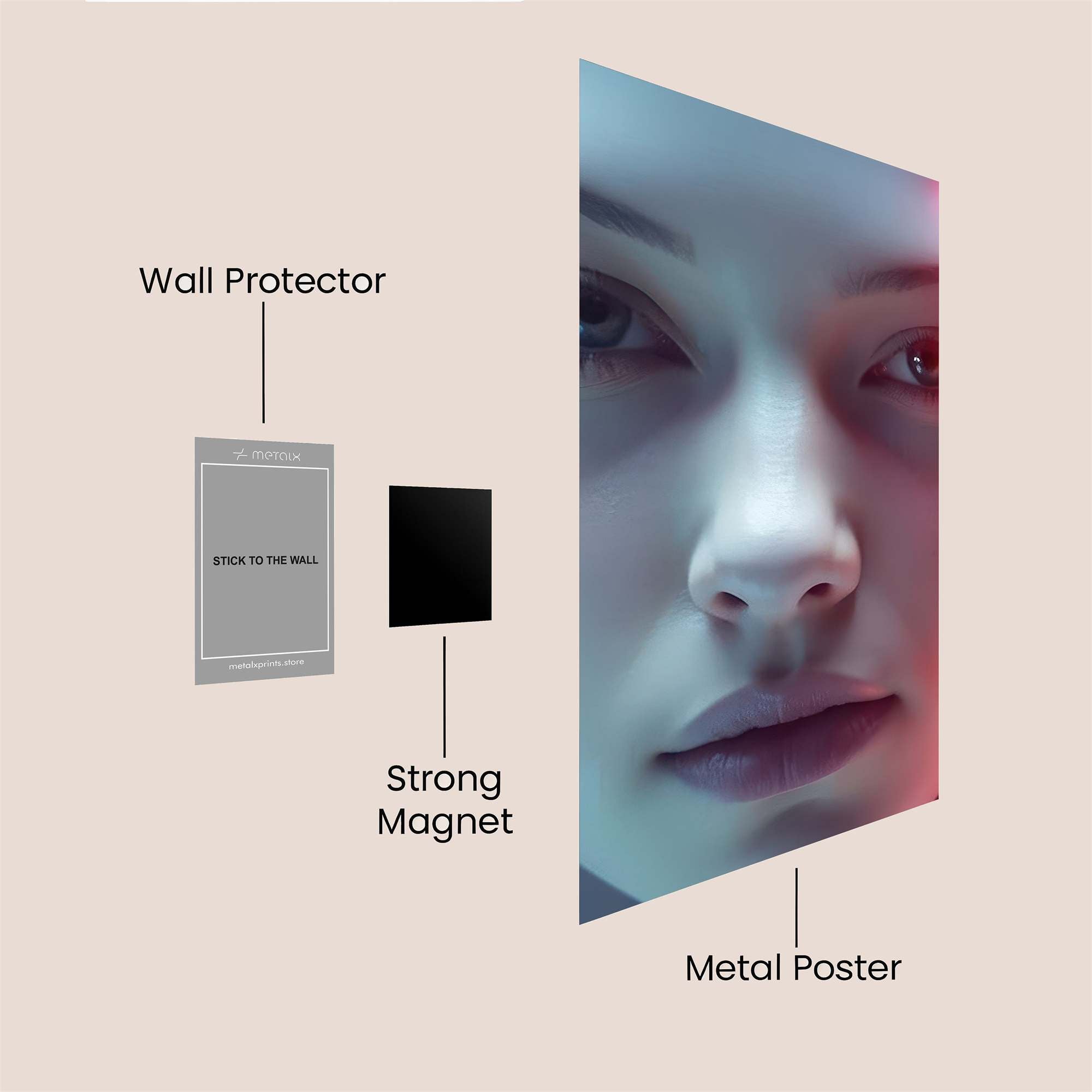 Cyber Enigma Safe Wall Magnetic / M