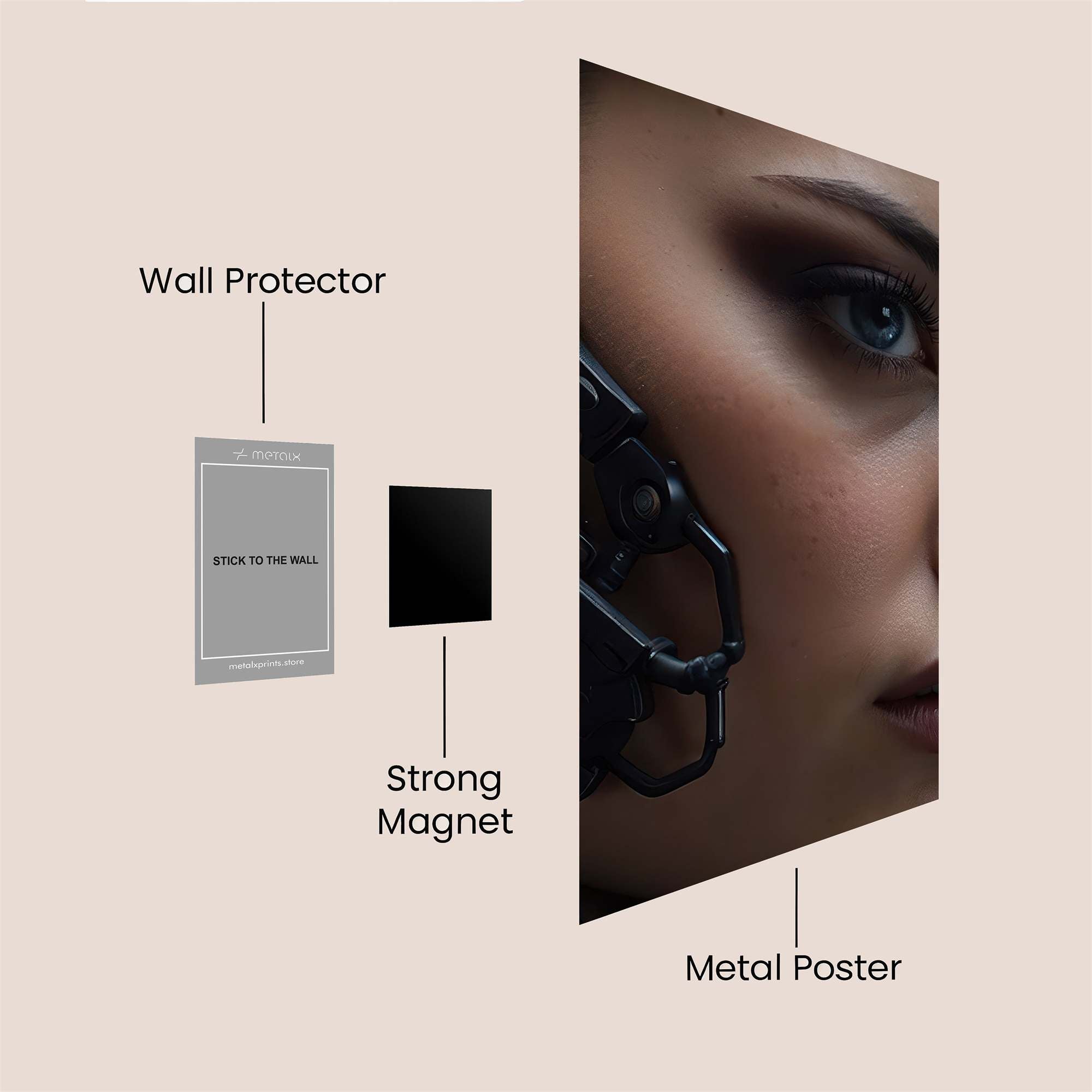 Cyber Enigma Safe Wall Magnetic / M