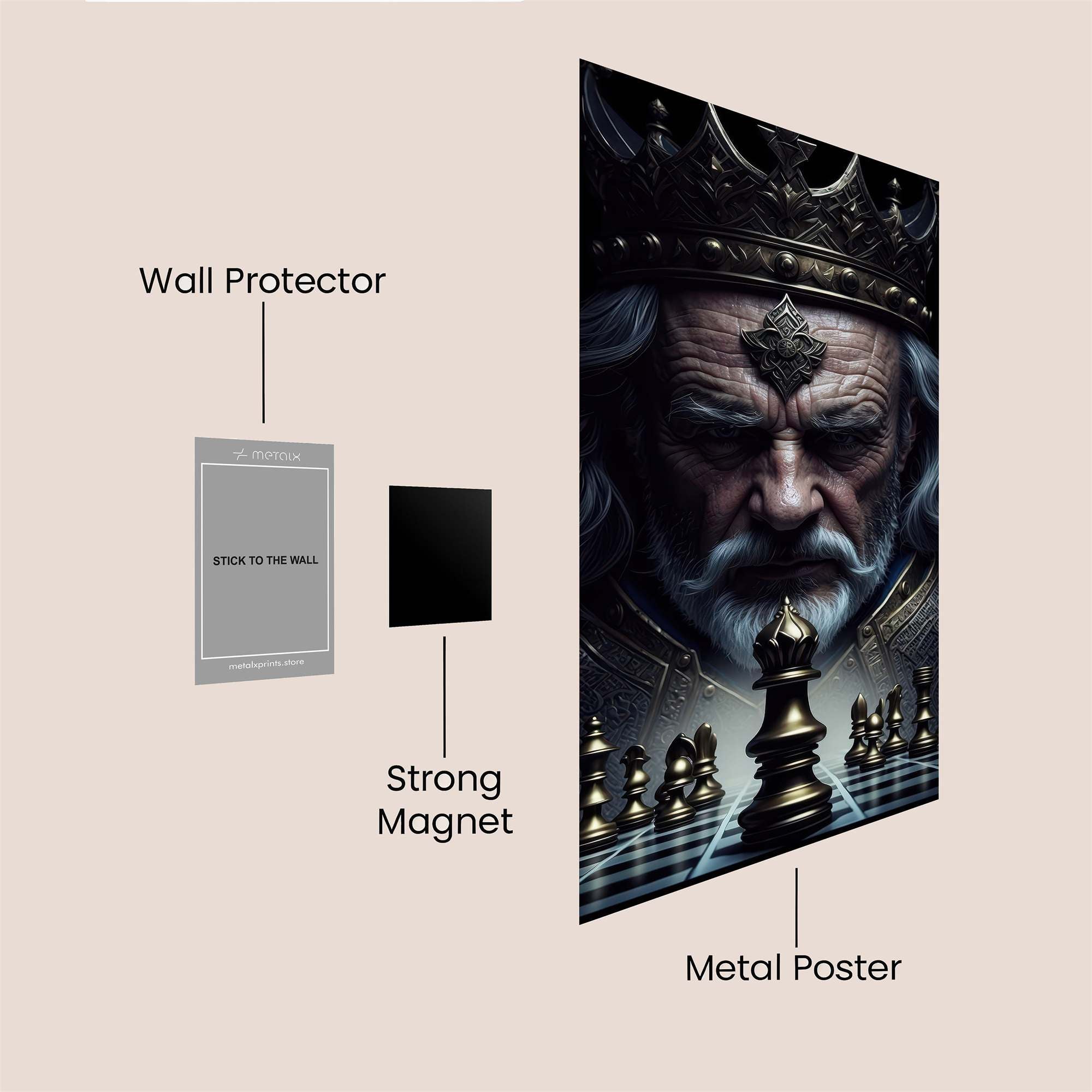 King Resolute Safe Wall Magnetic / M