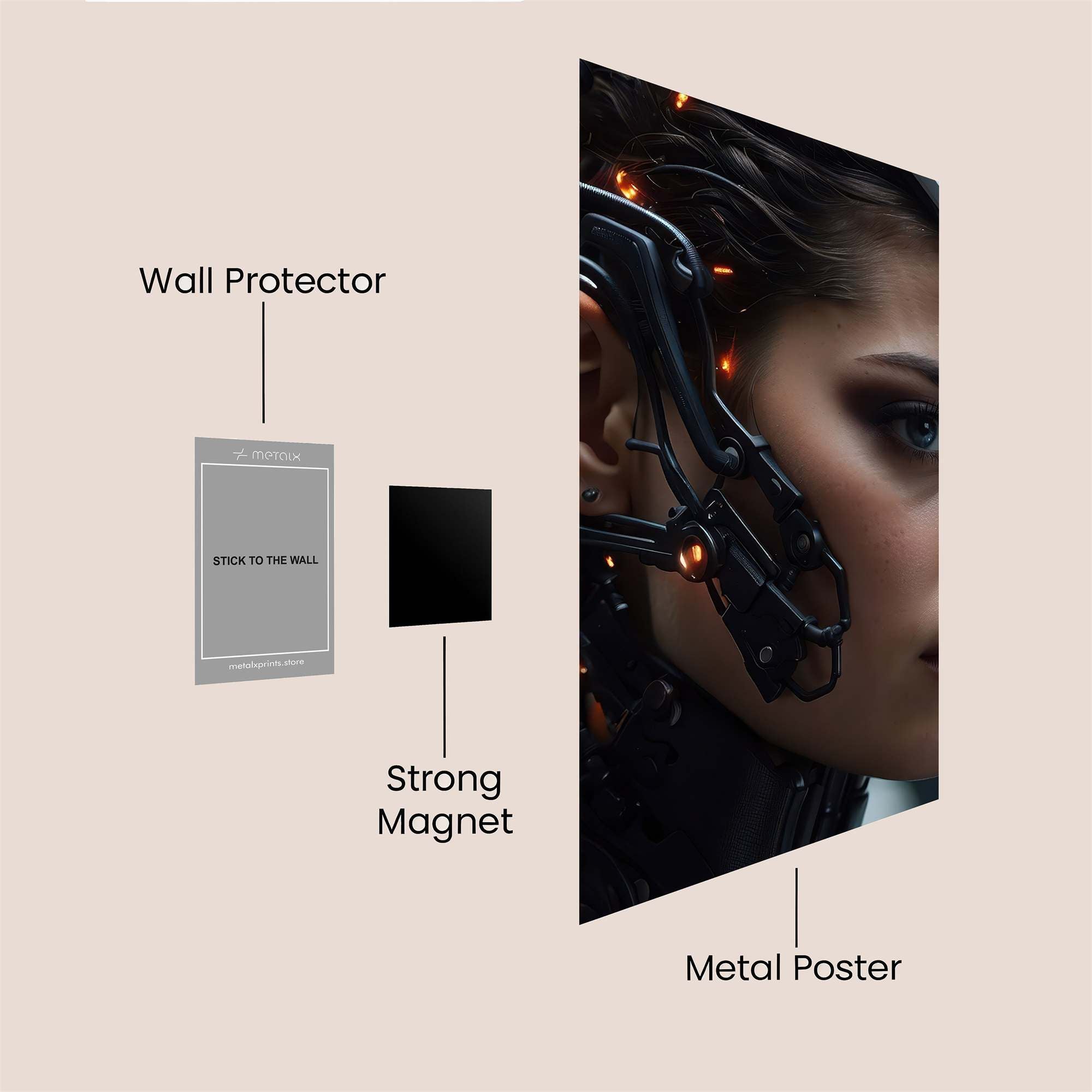 Cyber Enigma Safe Wall Magnetic / M