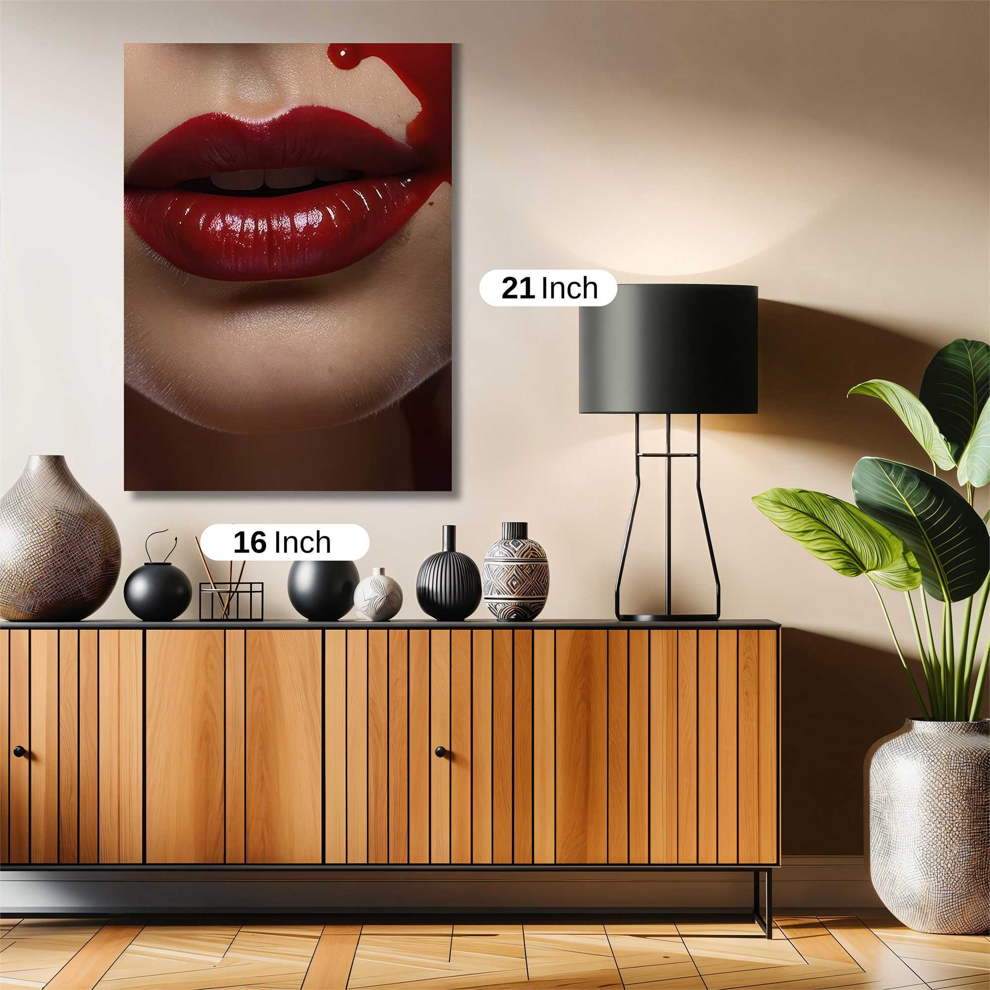 Lips Dripping Safe Wall Magnetic / M