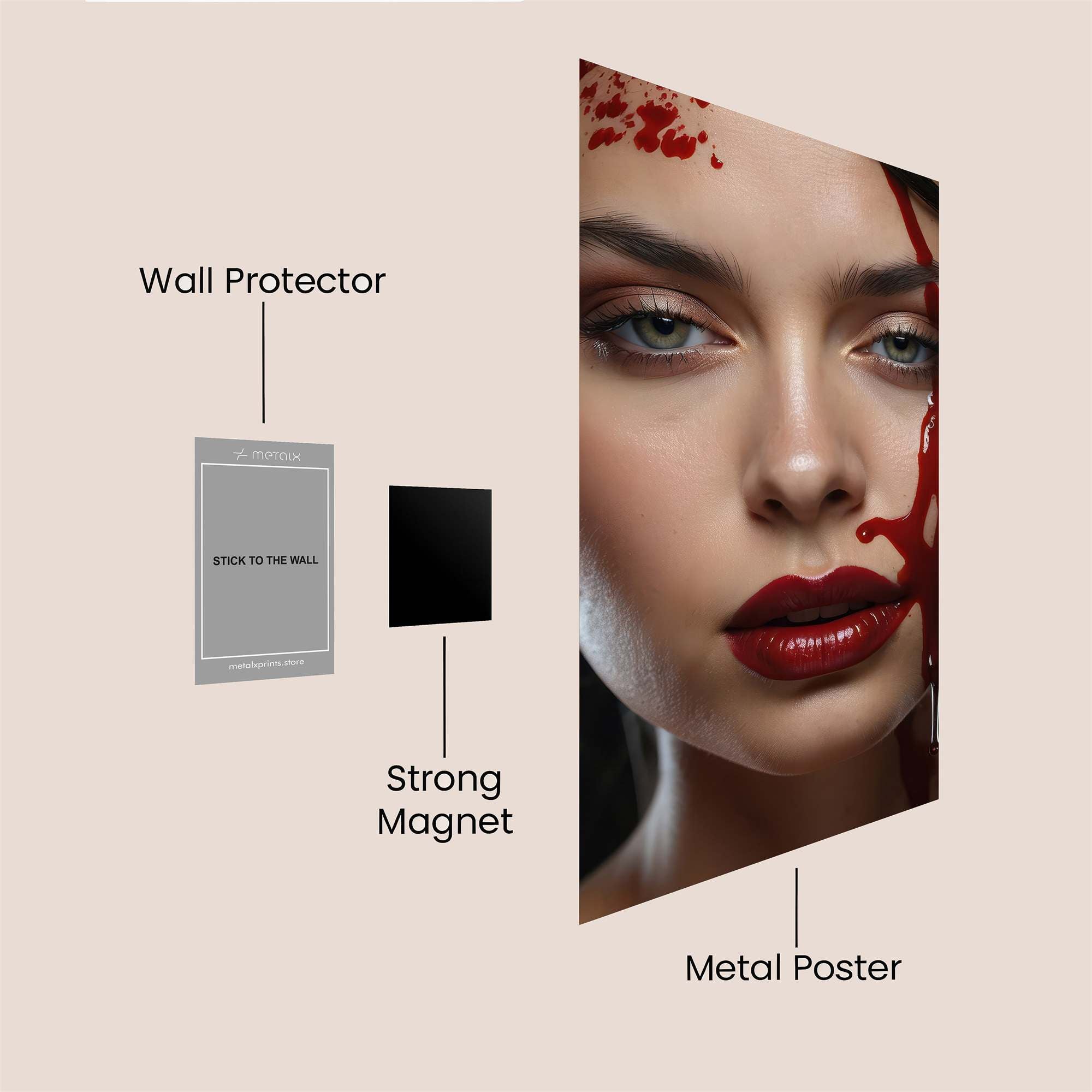 Blood Drama Safe Wall Magnetic / M