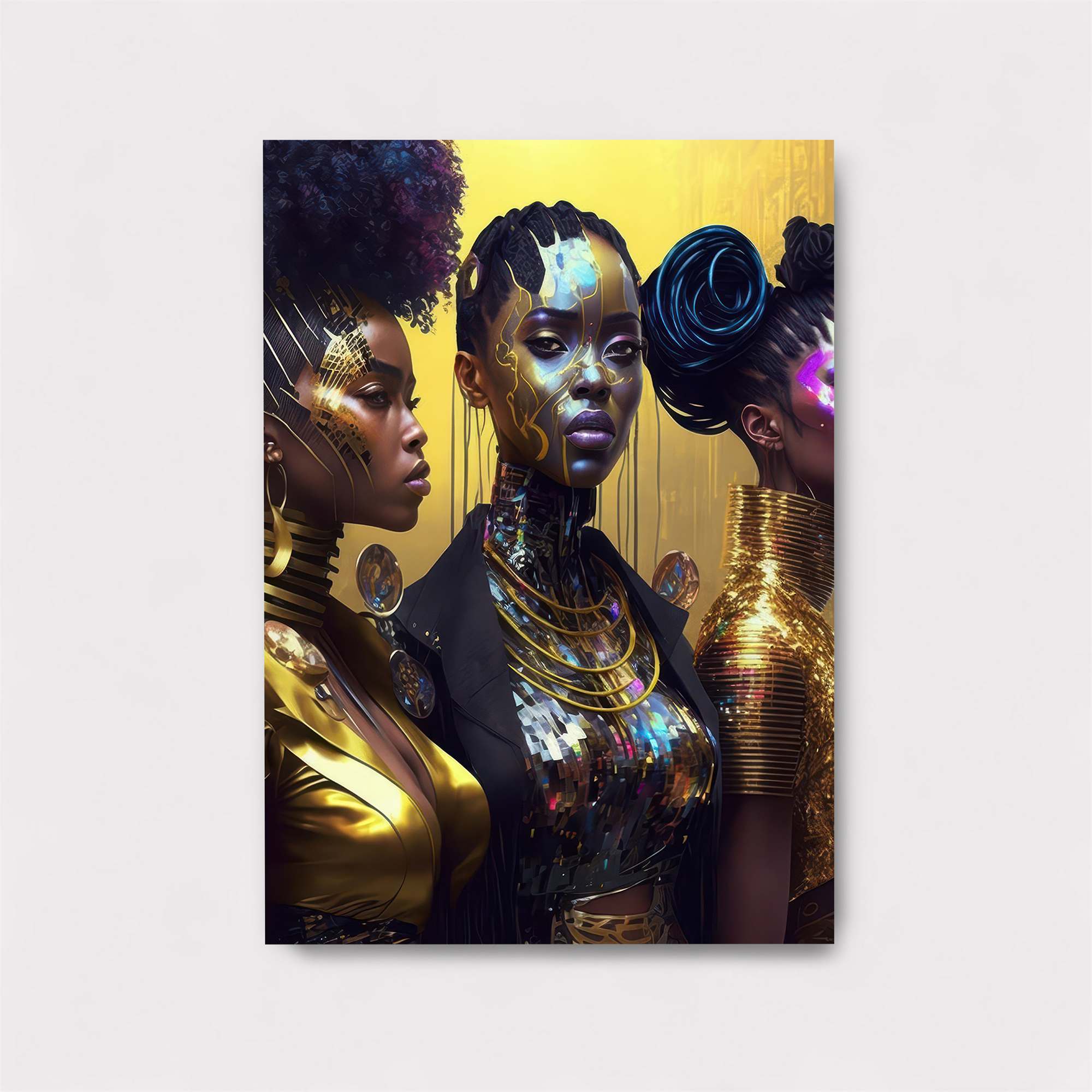 Afrofuturist Elegance Safe Wall Magnetic / M