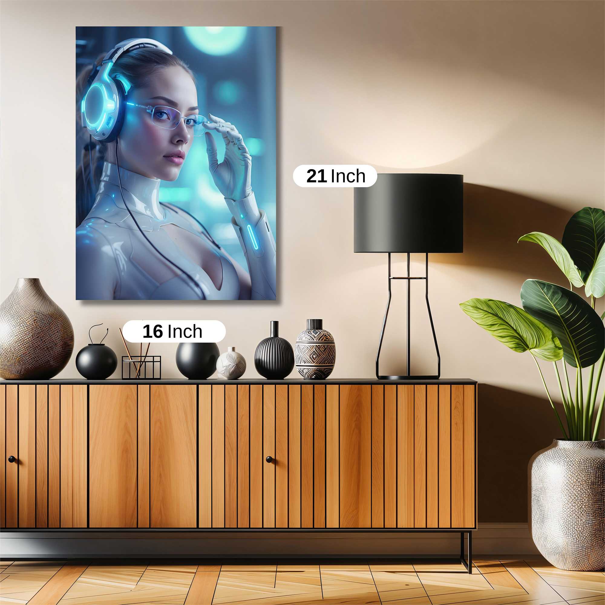 Cyber Serenity Safe Wall Magnetic / M