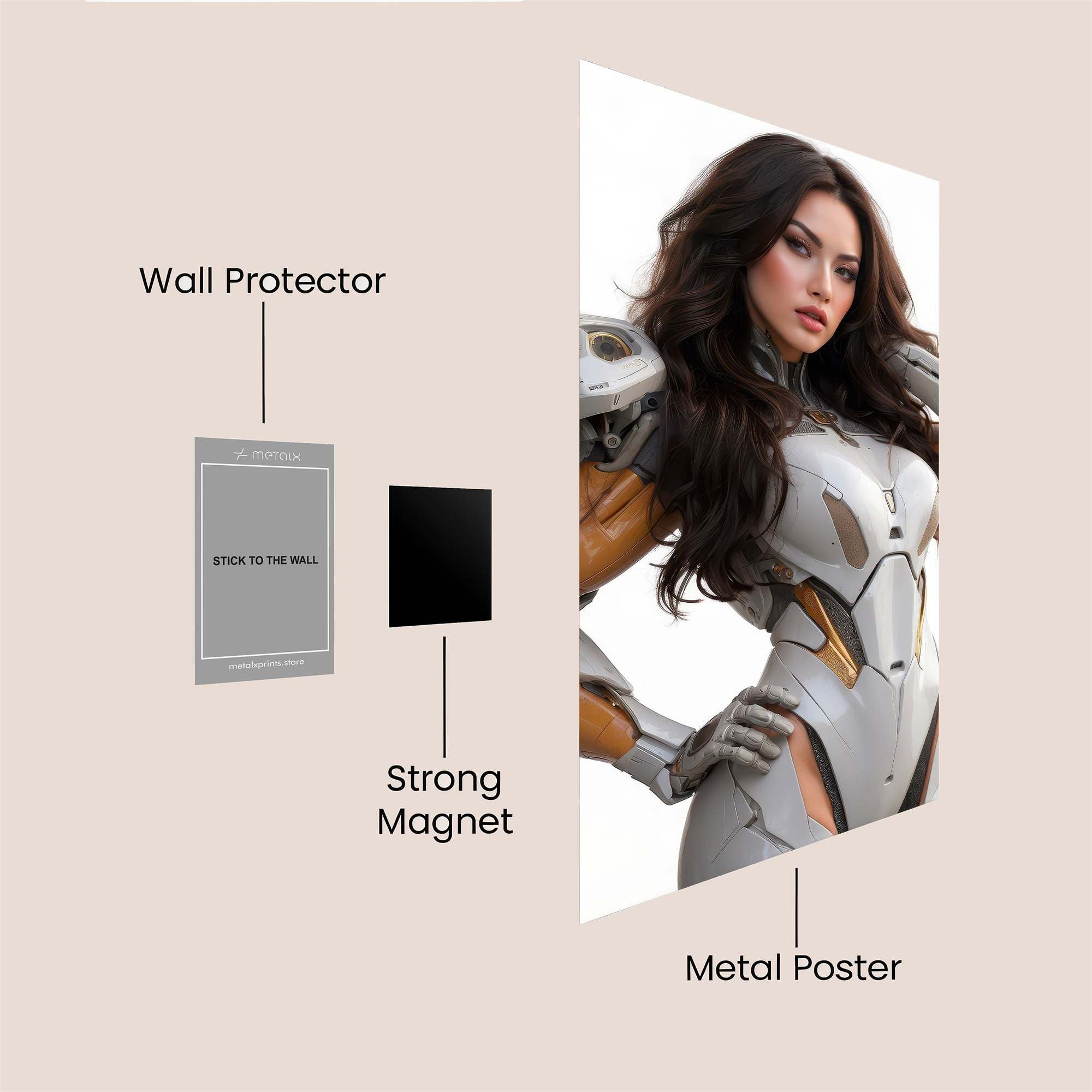 Android Allure Safe Wall Magnetic / M