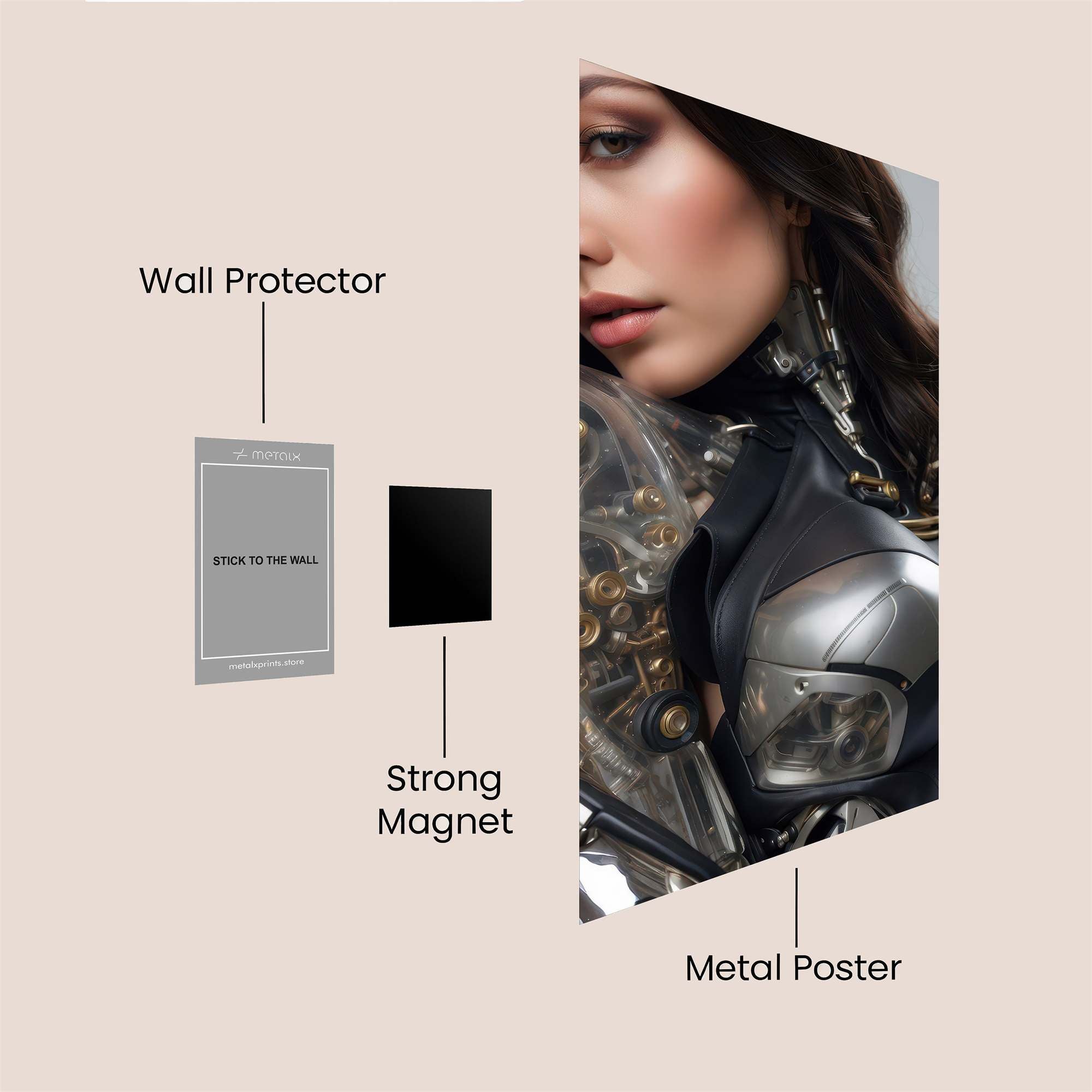 Nefertiti Enigmatic Safe Wall Magnetic / M