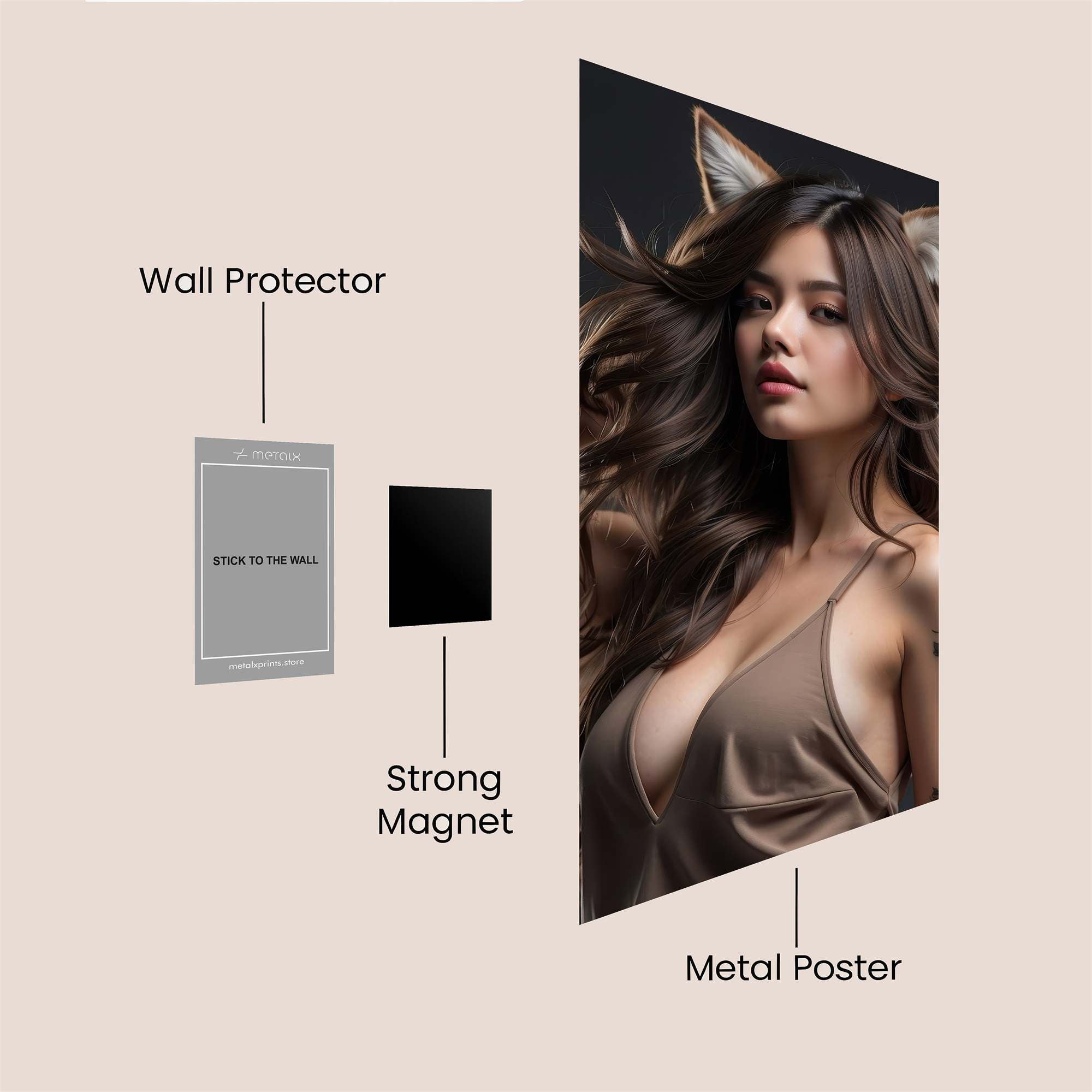 Cat Enigma Safe Wall Magnetic / M