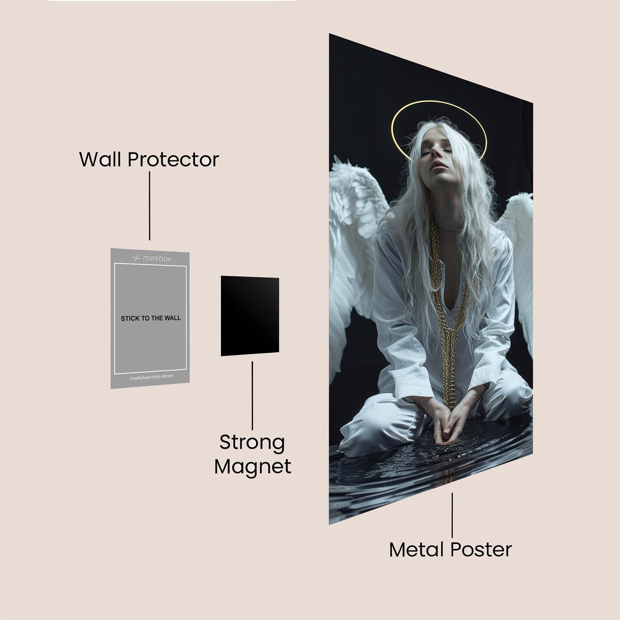 Angel Sorrow Safe Wall Magnetic / M