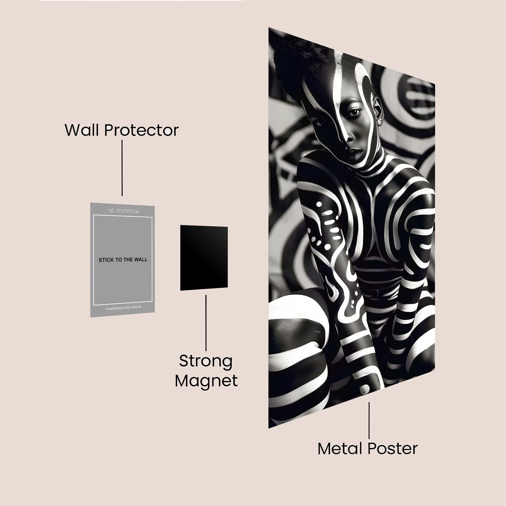 Zebra Dream Safe Wall Magnetic / M