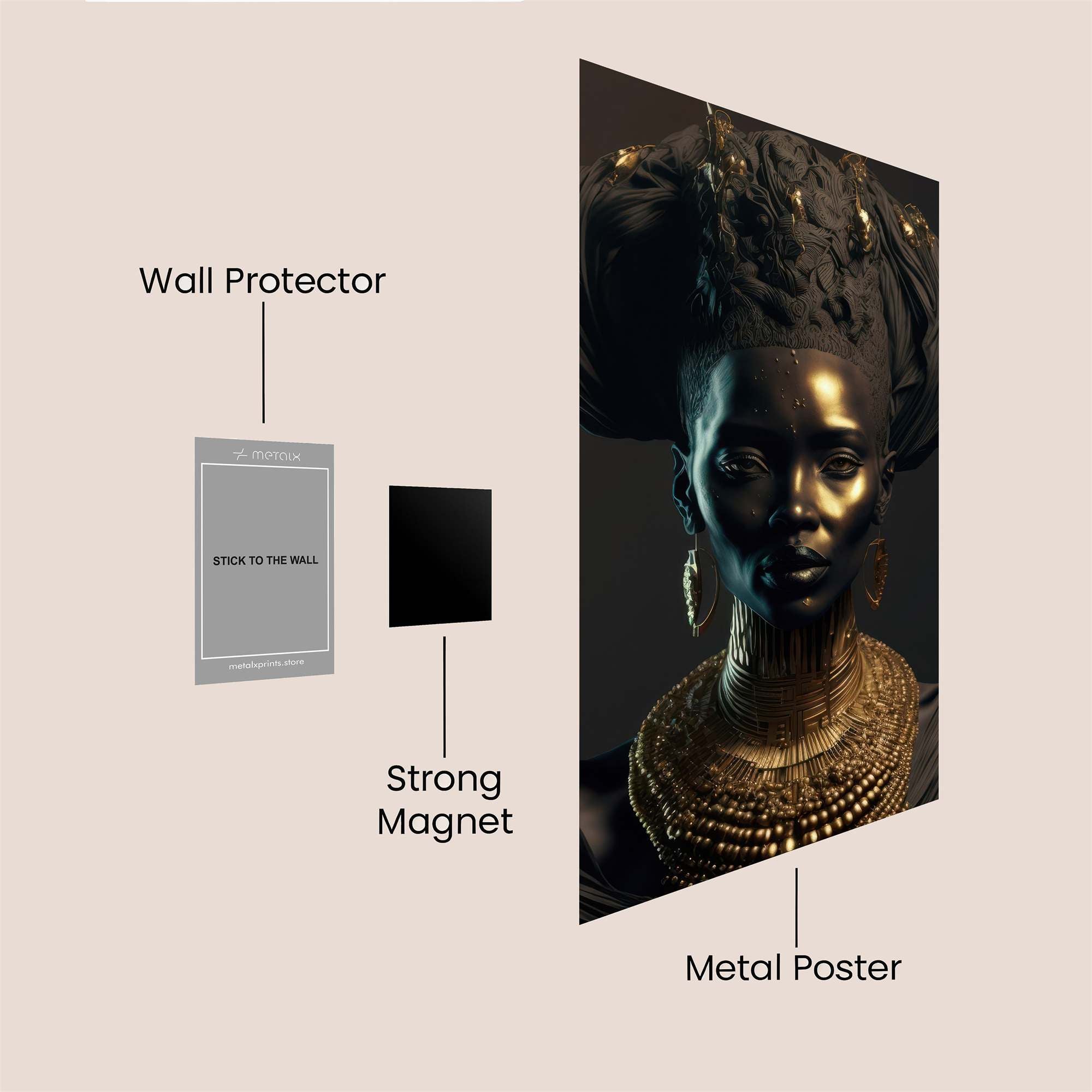 Golden Majesty Safe Wall Magnetic / M