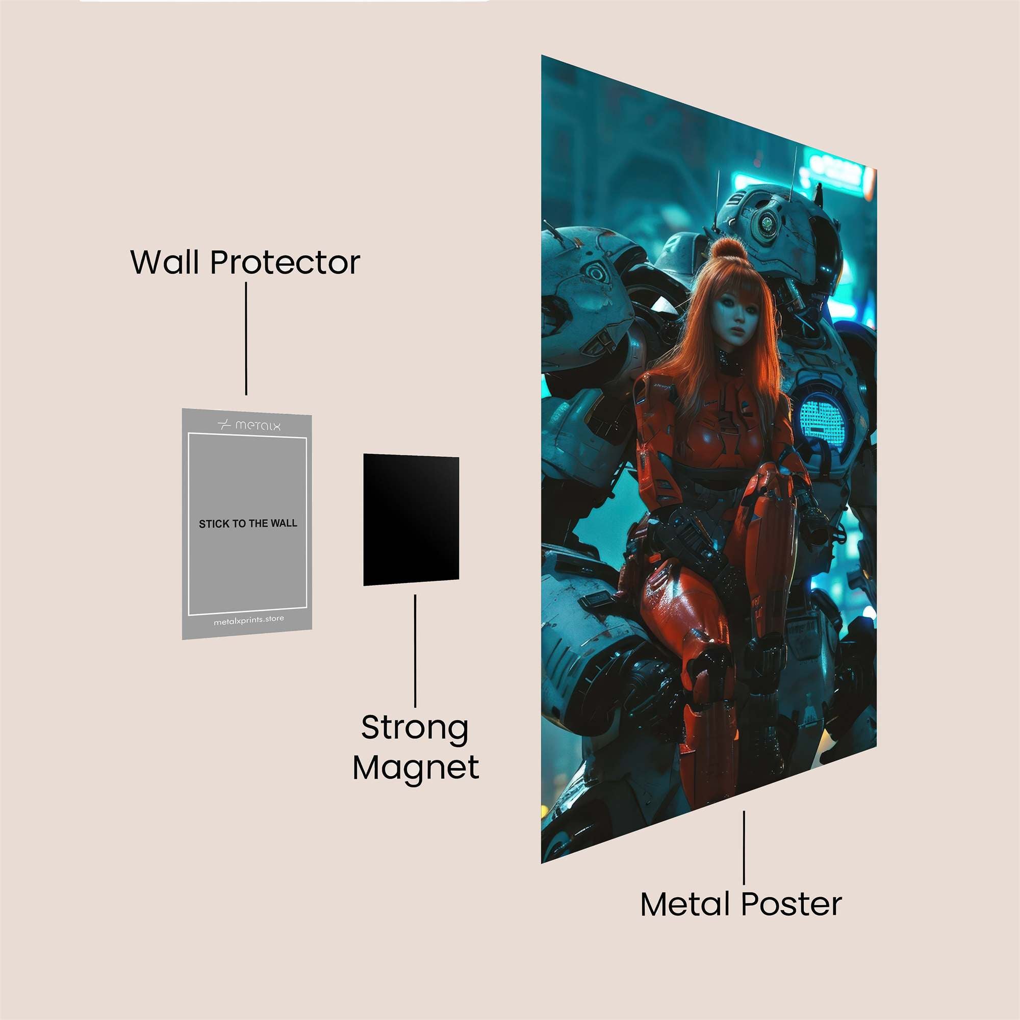 Neon Guardians Safe Wall Magnetic / M