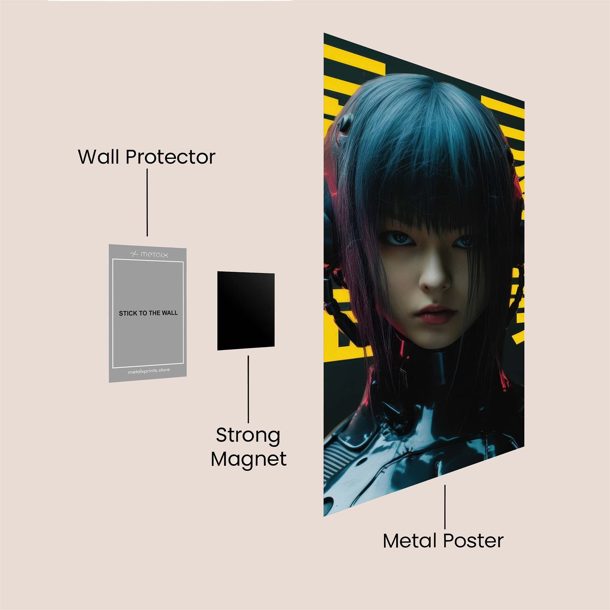 Cyber Enigma Safe Wall Magnetic / M