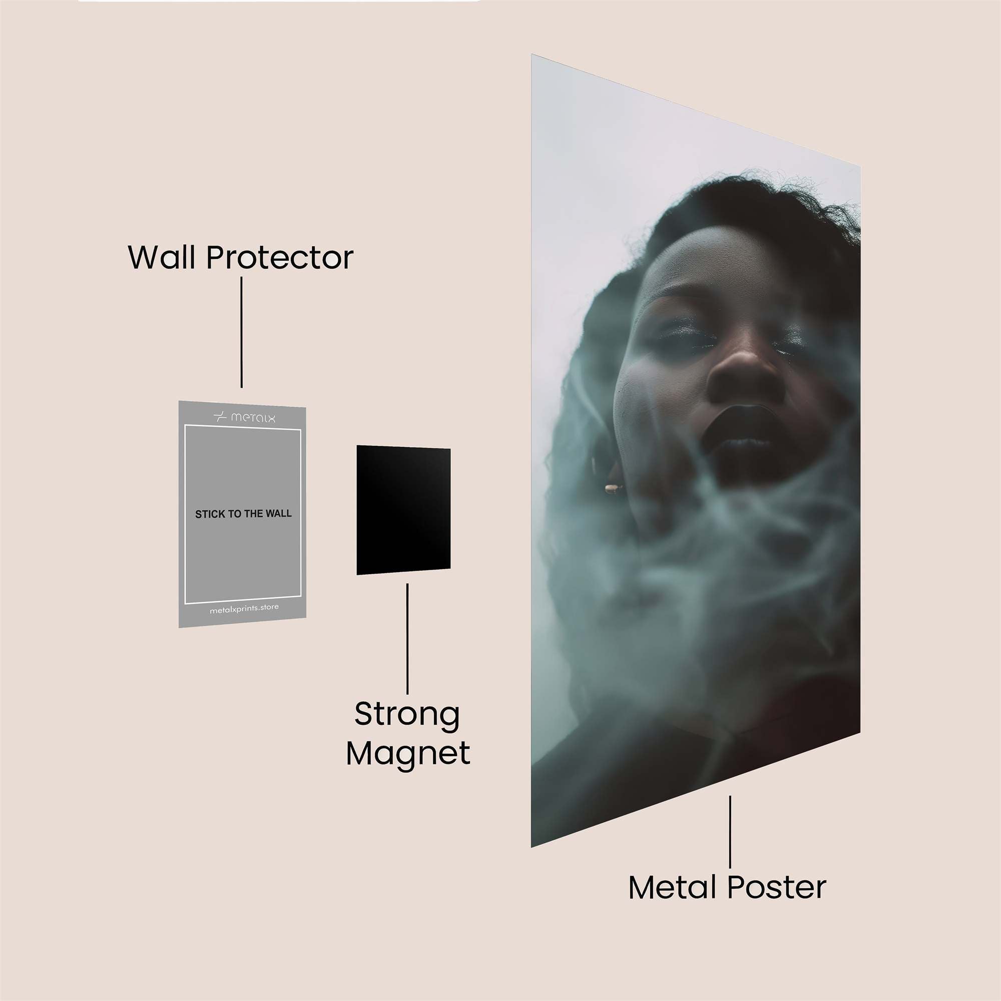 Mystic Aura Safe Wall Magnetic / M