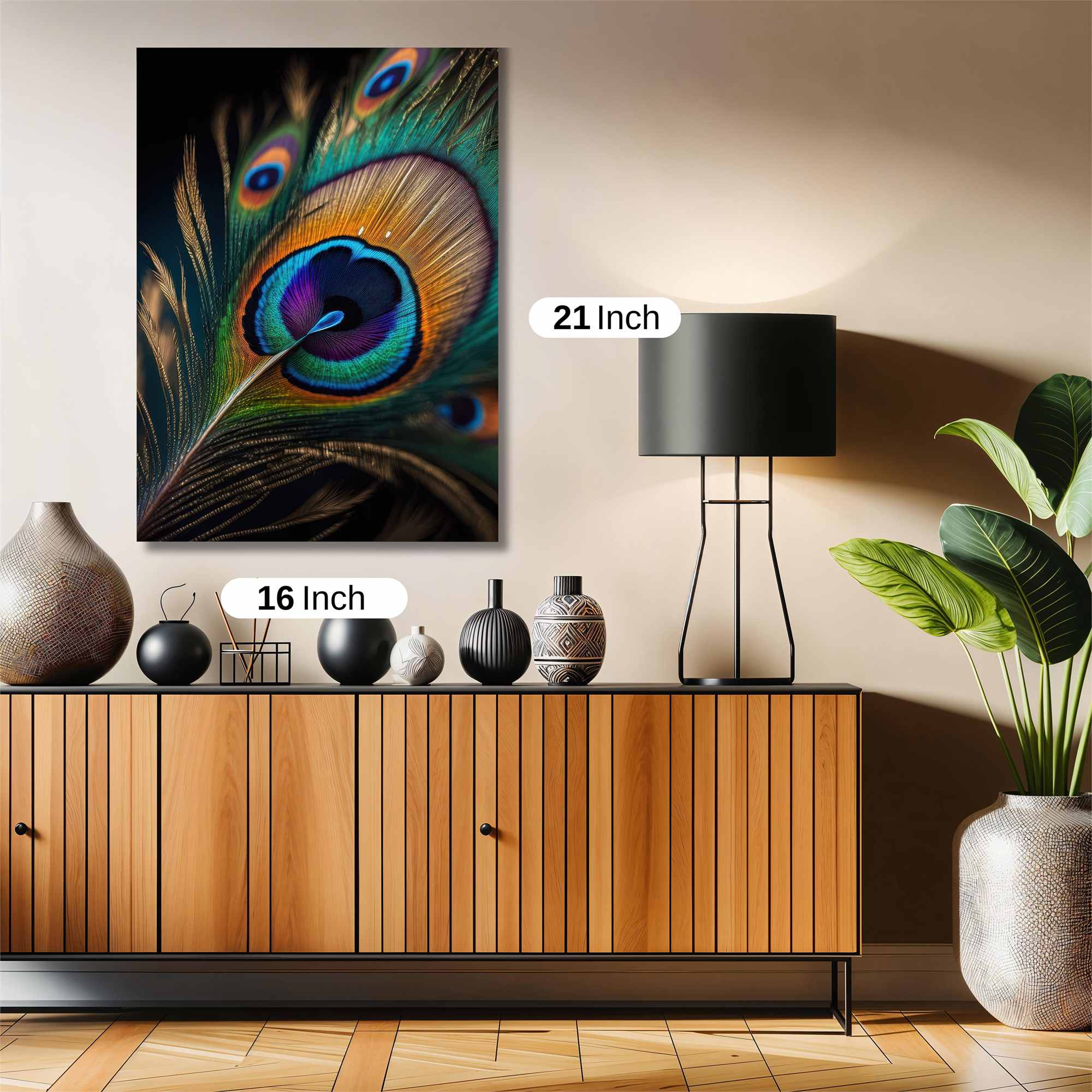 Peacock Radiance Safe Wall Magnetic / M