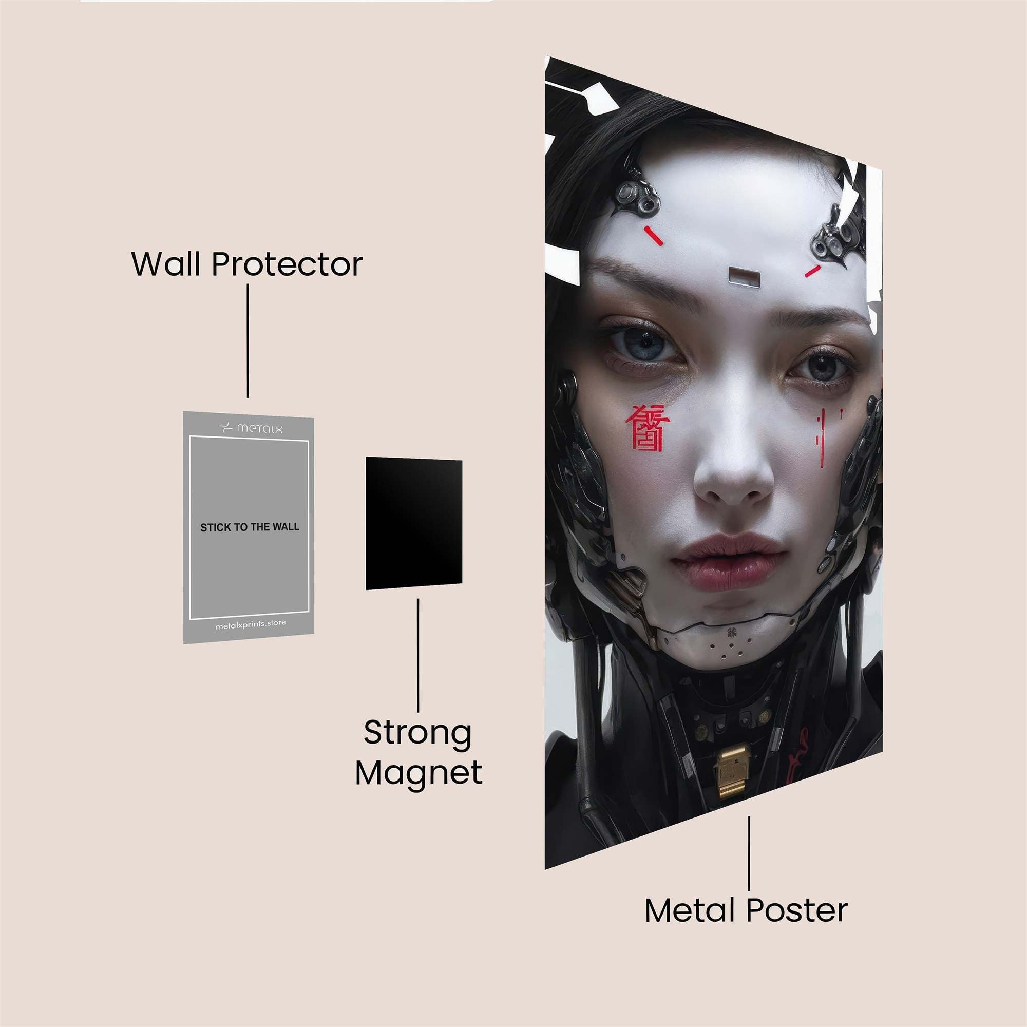 Cyber Serenity Safe Wall Magnetic / M