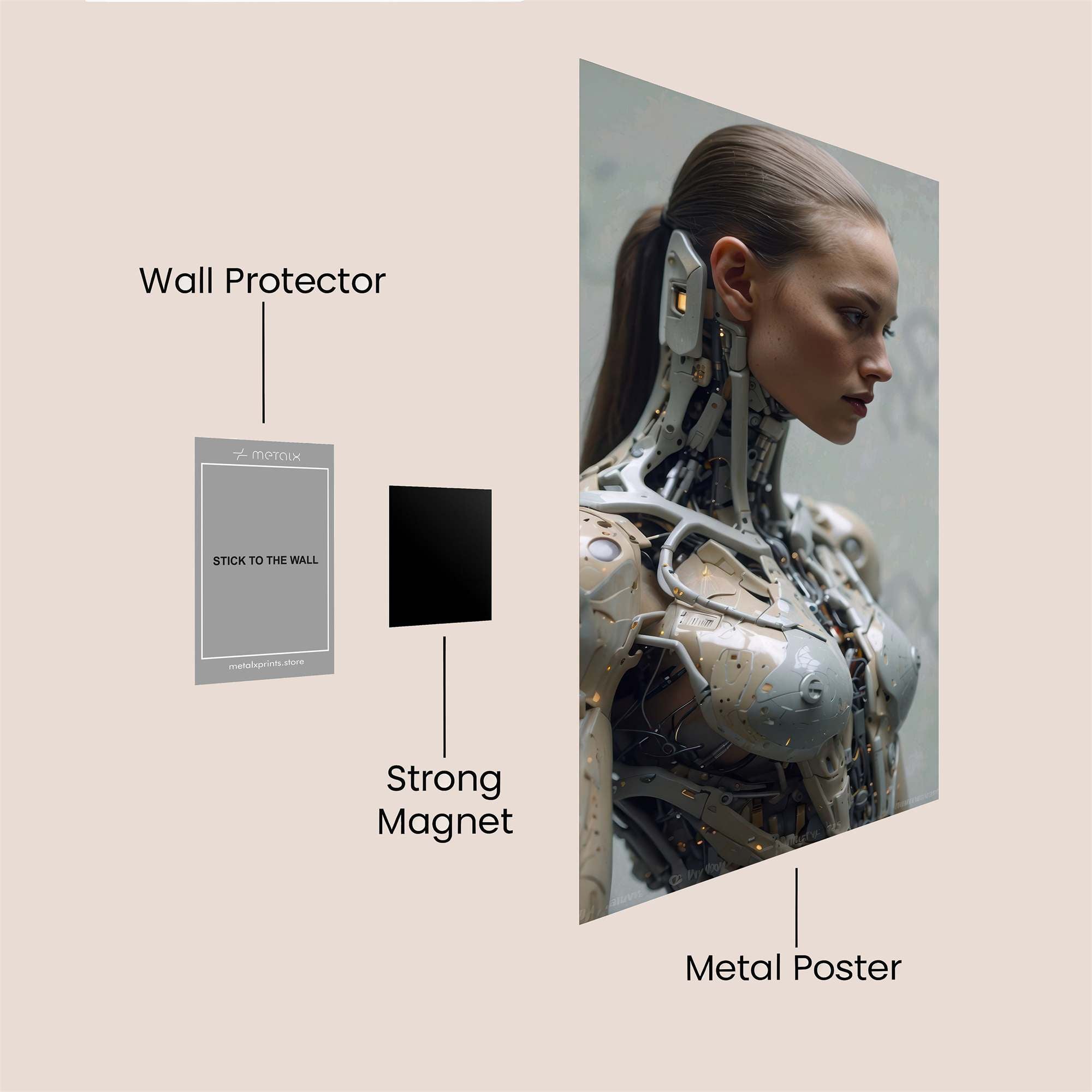 Cyber Enigma Safe Wall Magnetic / M