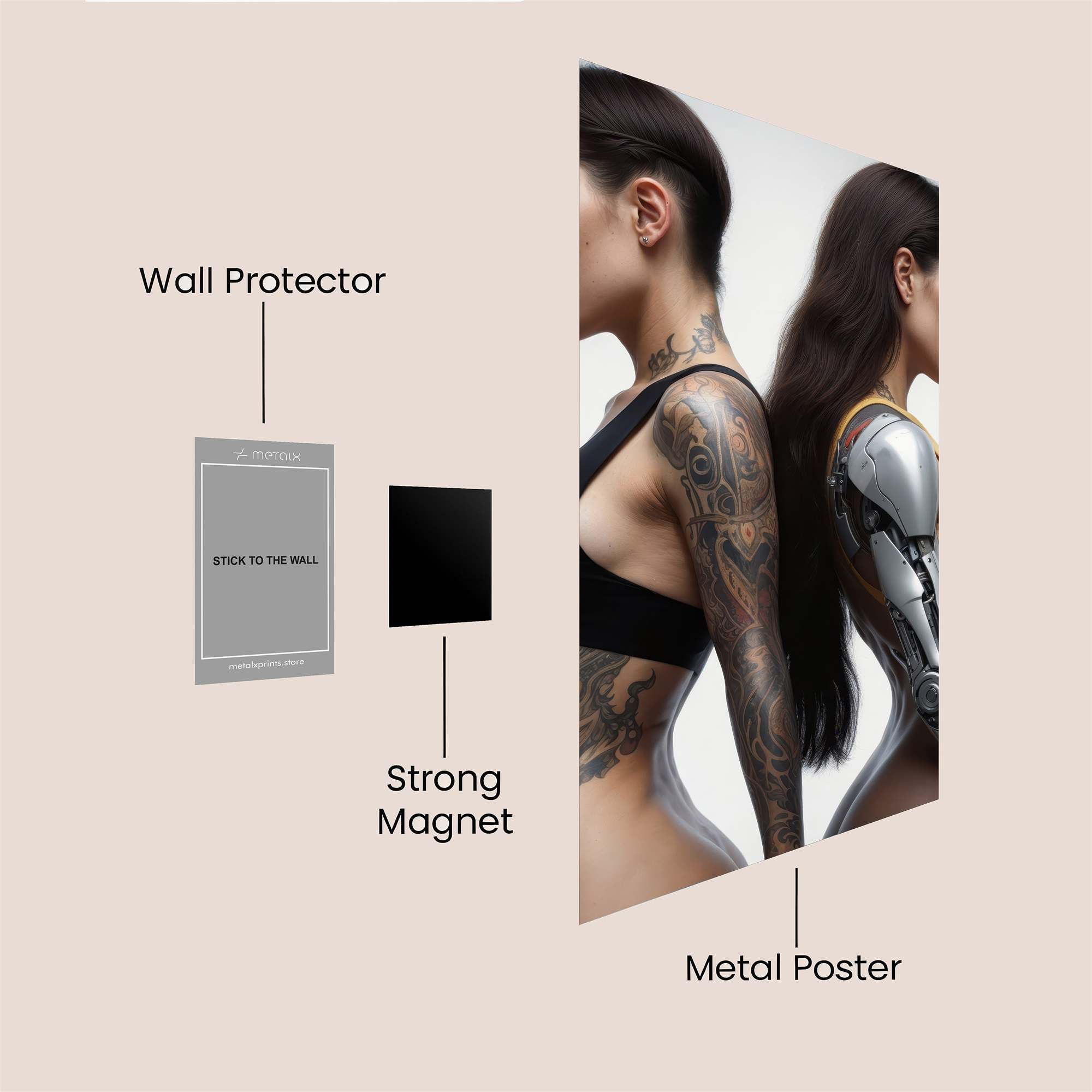 Cyber Elegance Safe Wall Magnetic / M