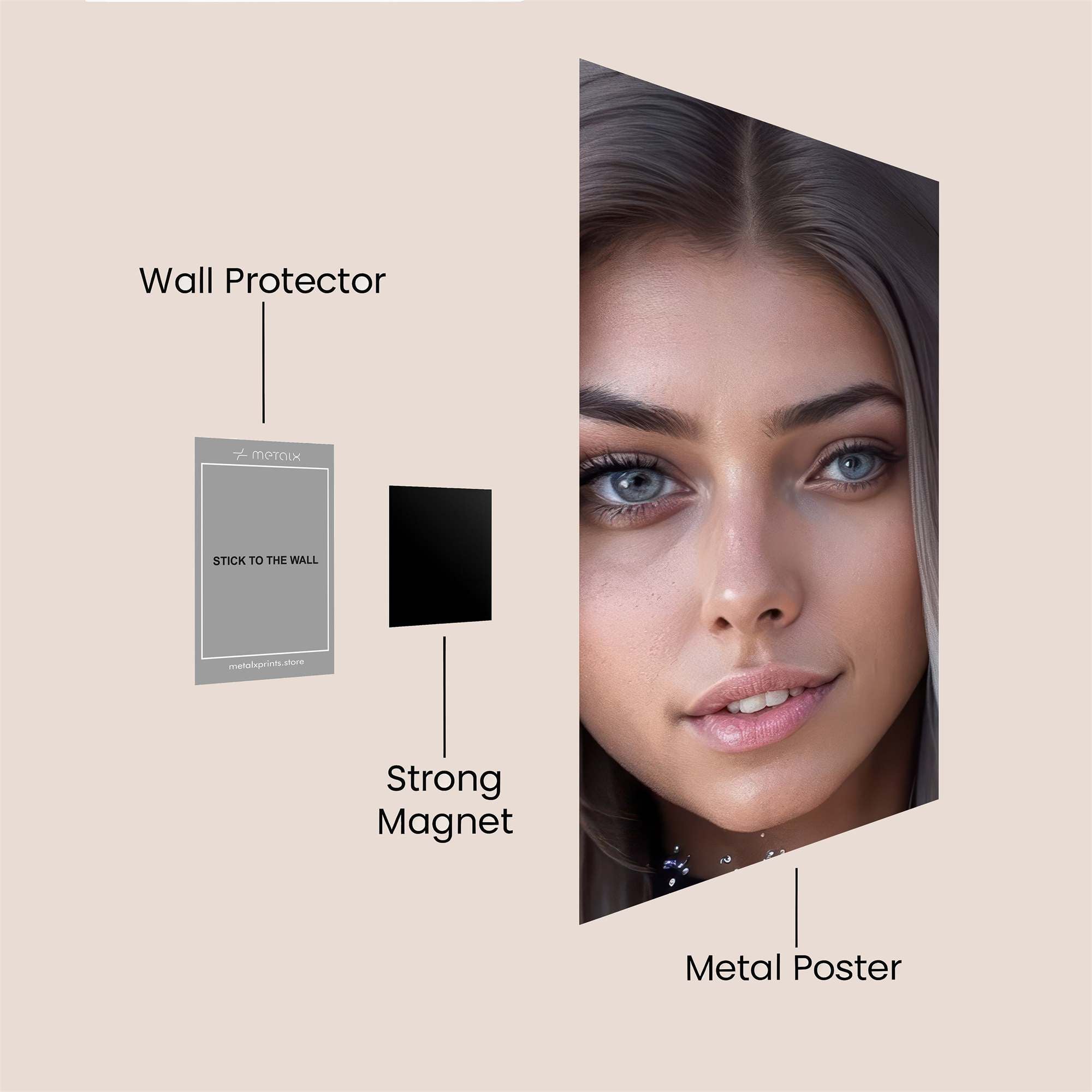 Mystic Aura Safe Wall Magnetic / M