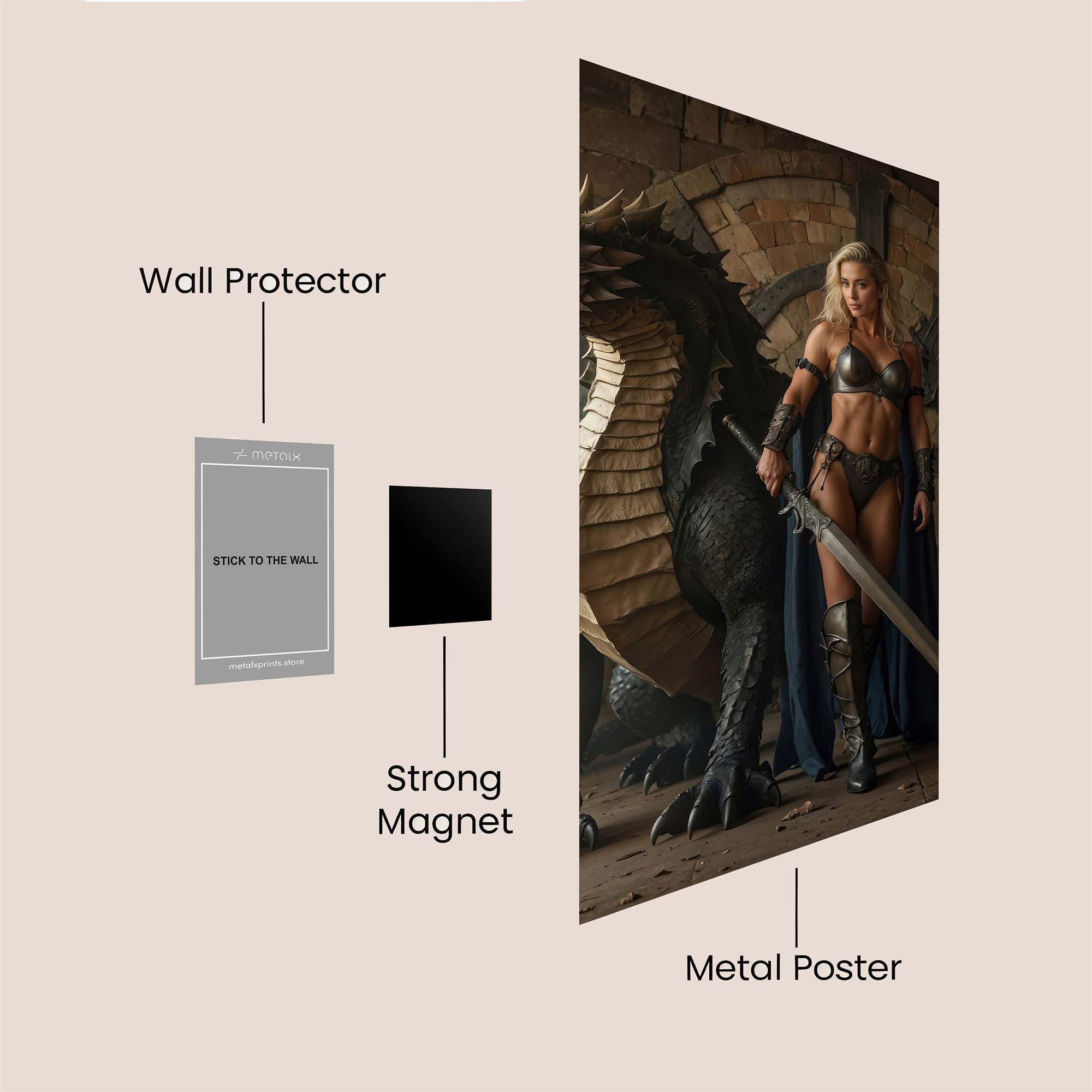 Dragon Valor Safe Wall Magnetic / M