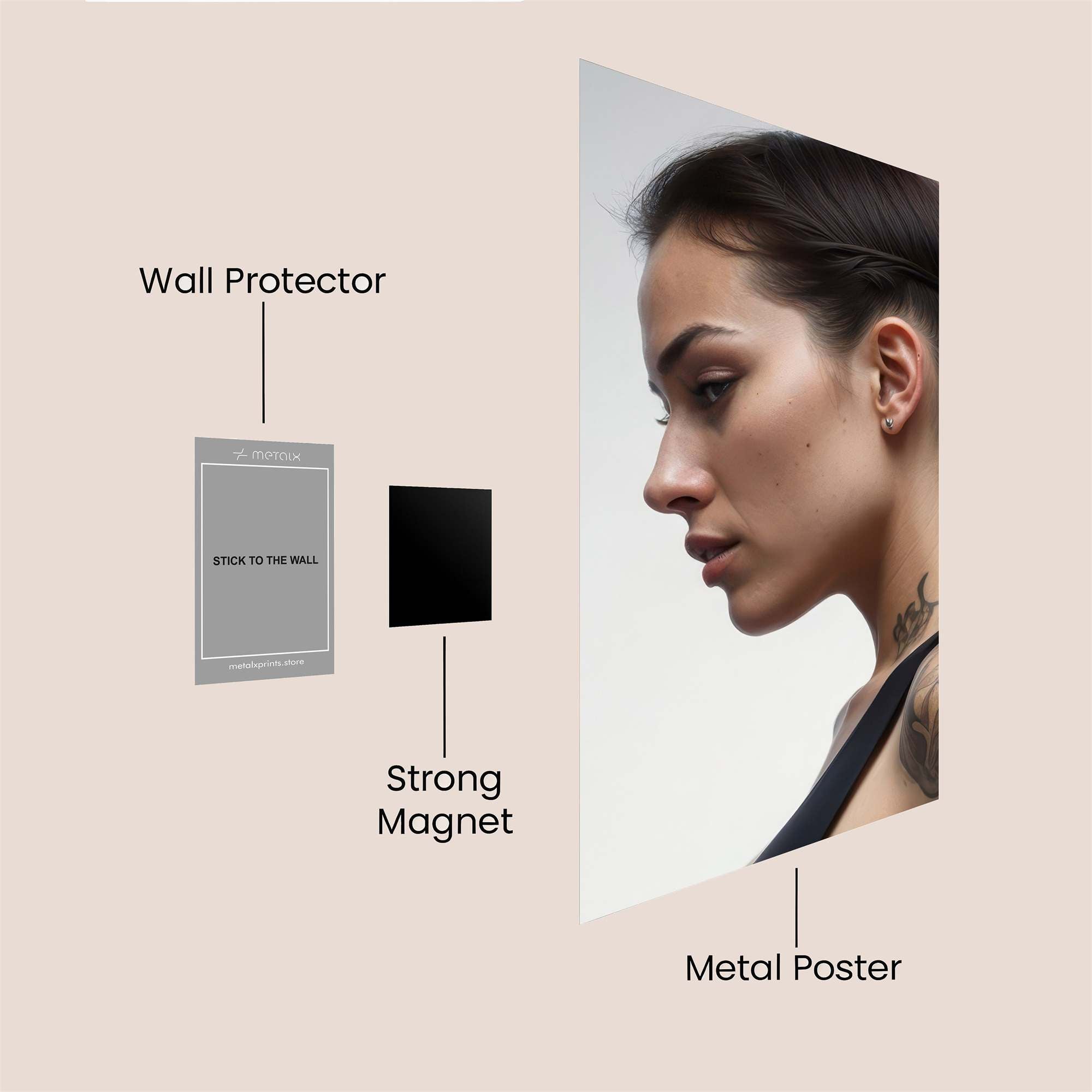 Ink Enigma Safe Wall Magnetic / M