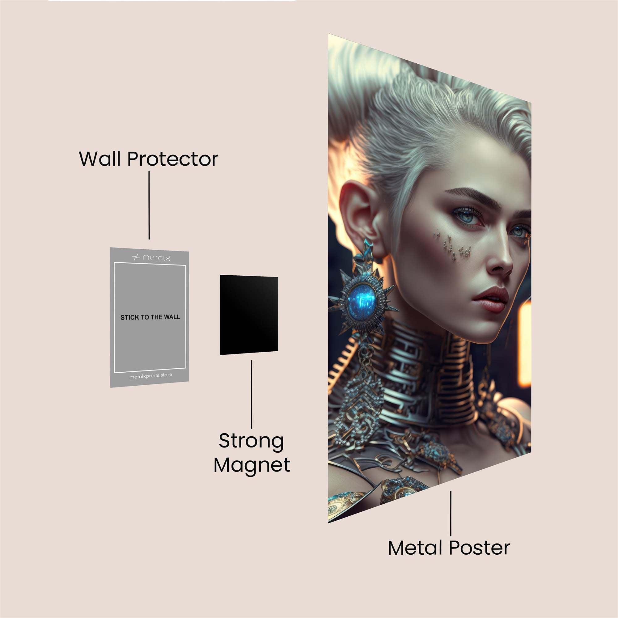 Cyber Enchantress Safe Wall Magnetic / M