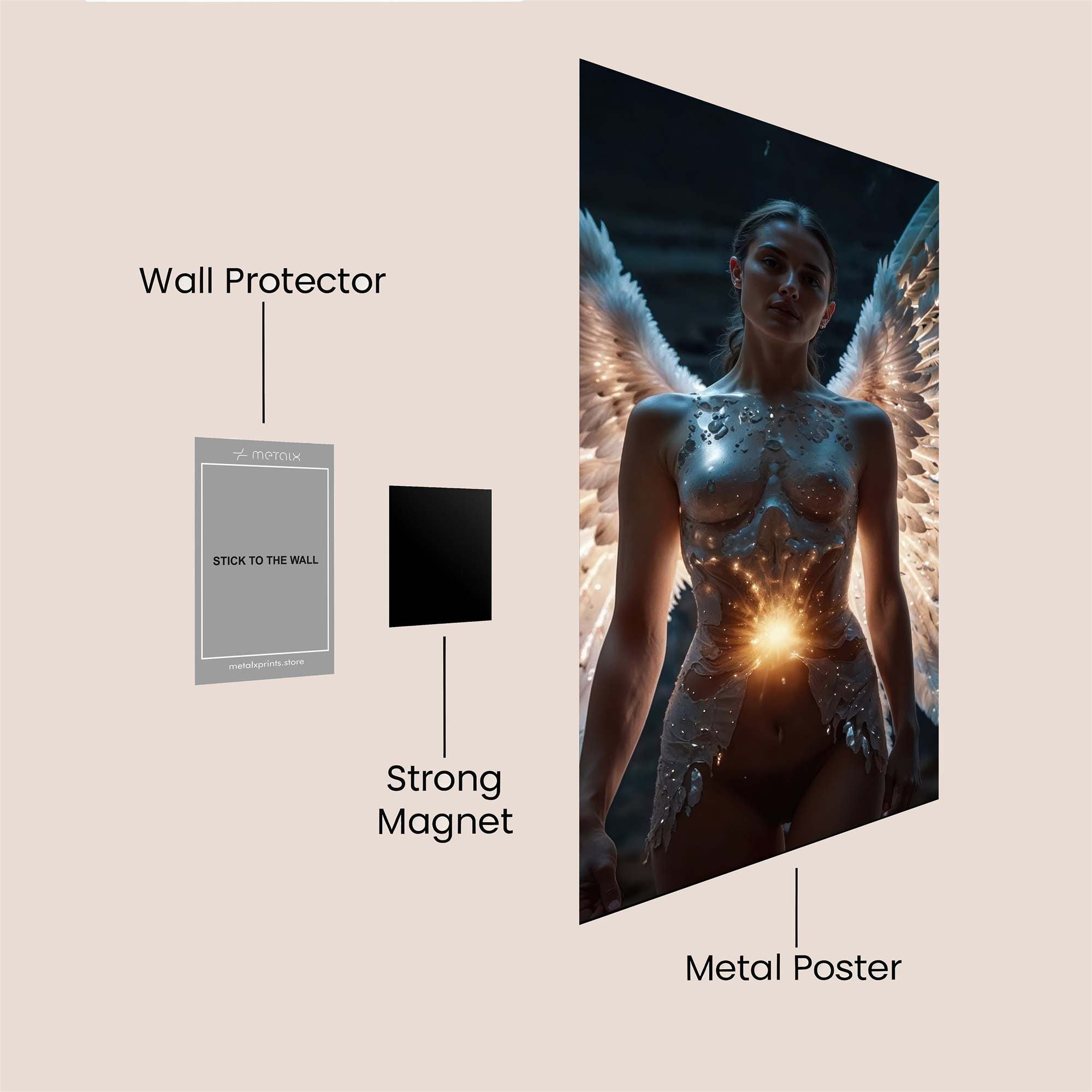 Angel Radiant Safe Wall Magnetic / M