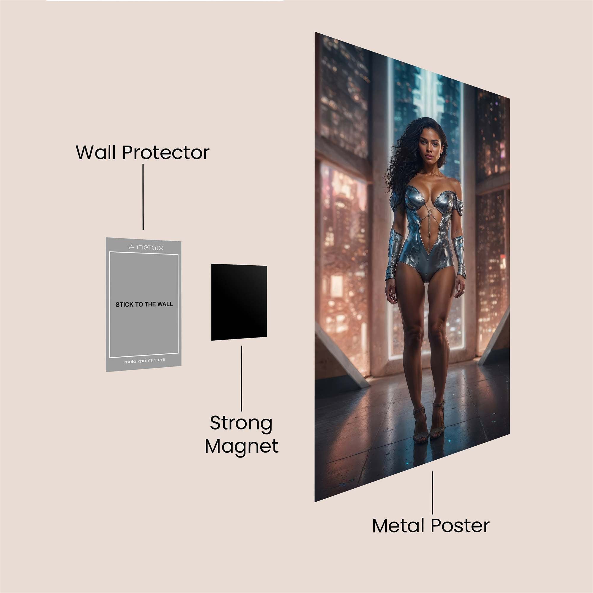 Cyber Enigma Safe Wall Magnetic / M
