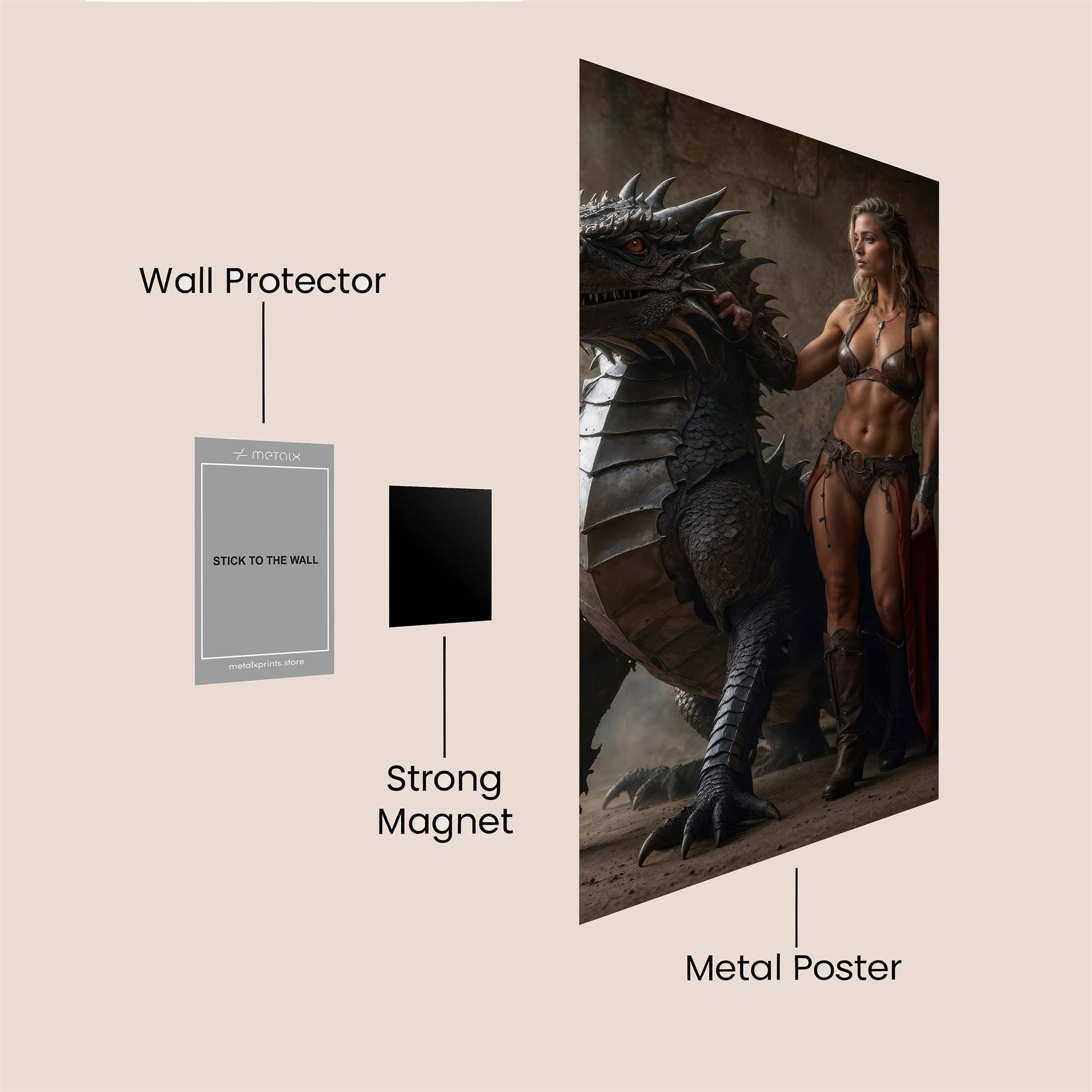 Dragon Valor Safe Wall Magnetic / M