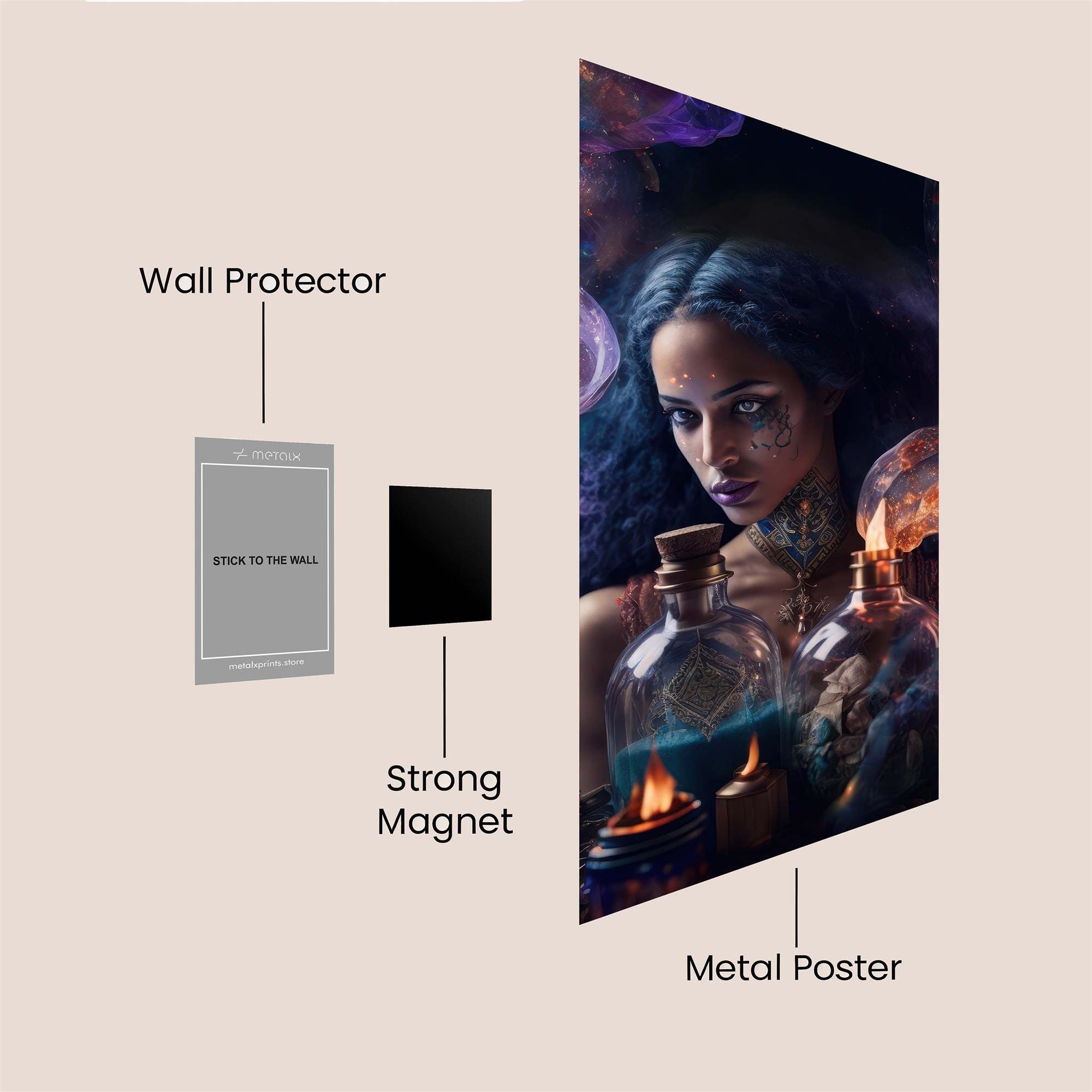 Mystic Enchantress Safe Wall Magnetic / M