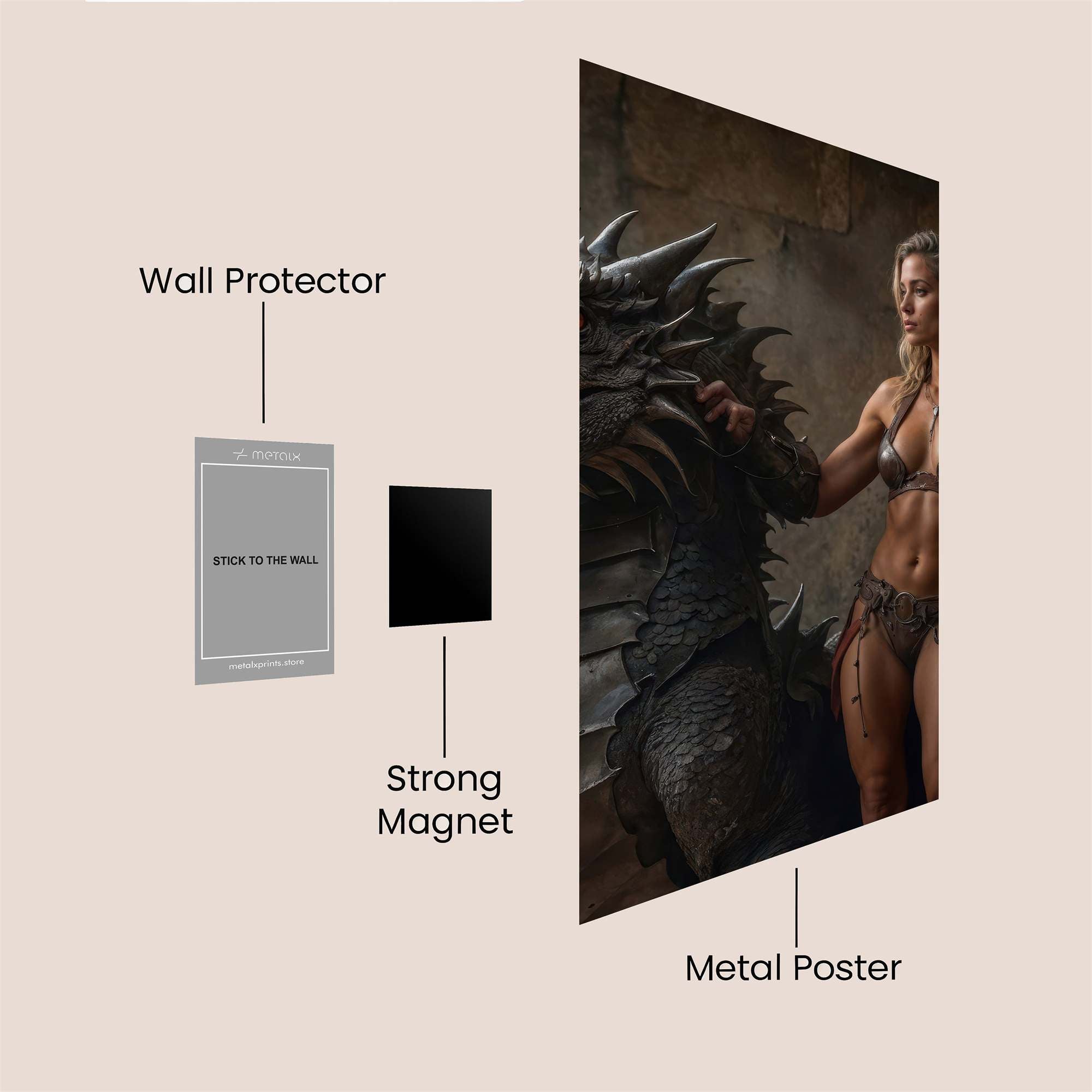 Dragon Valor Safe Wall Magnetic / M