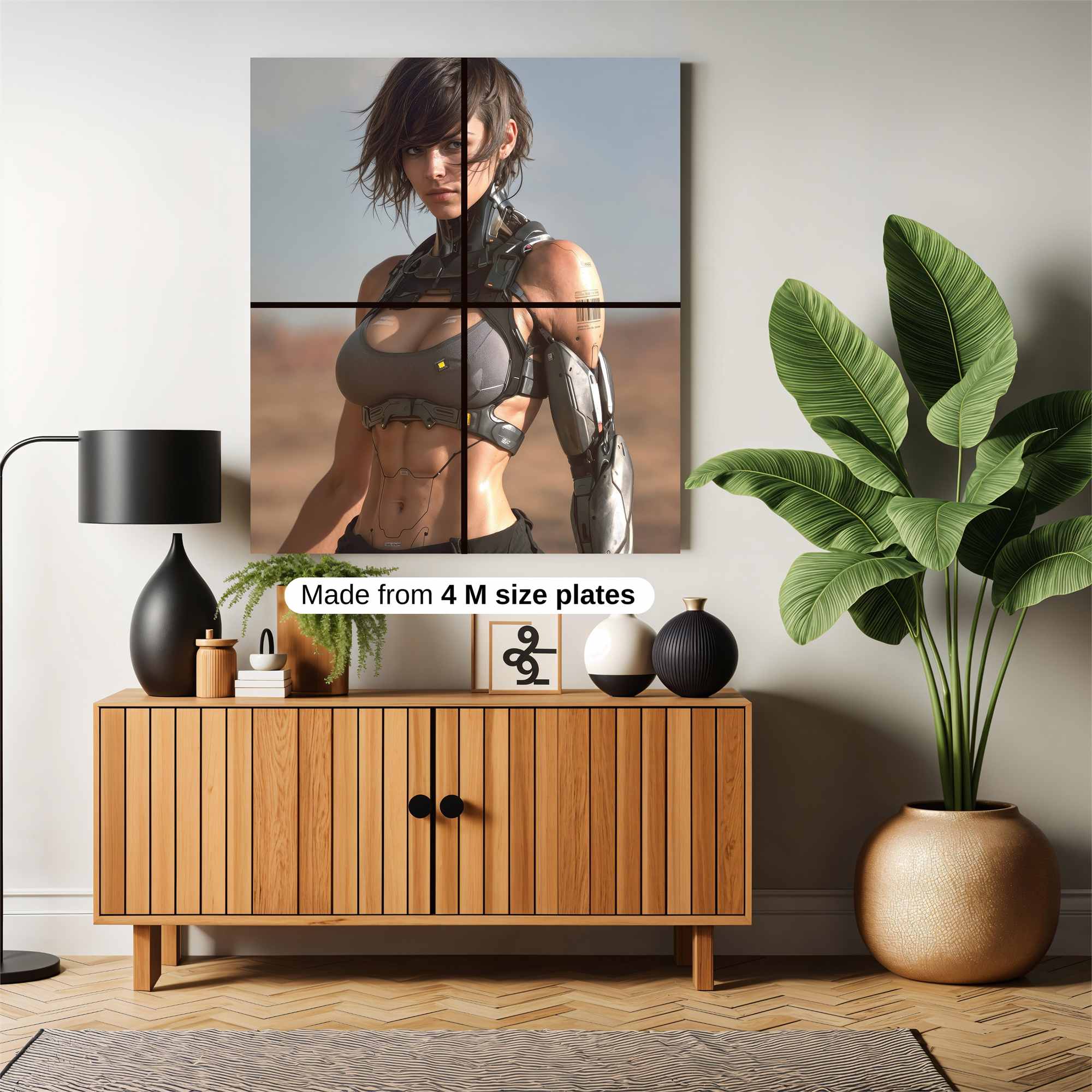 Cyber Warrior Safe Wall Magnetic / M