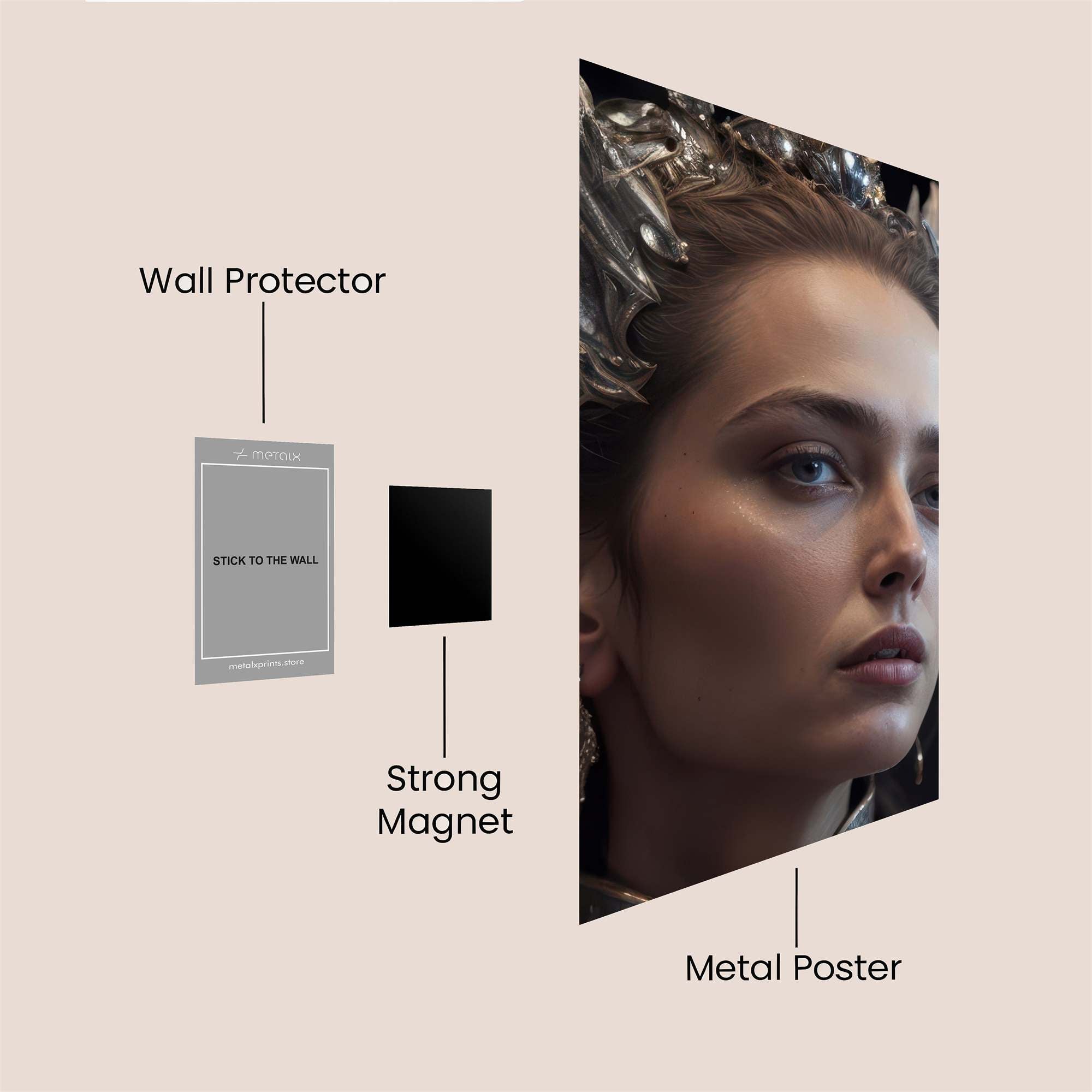 Queen Regal Safe Wall Magnetic / M