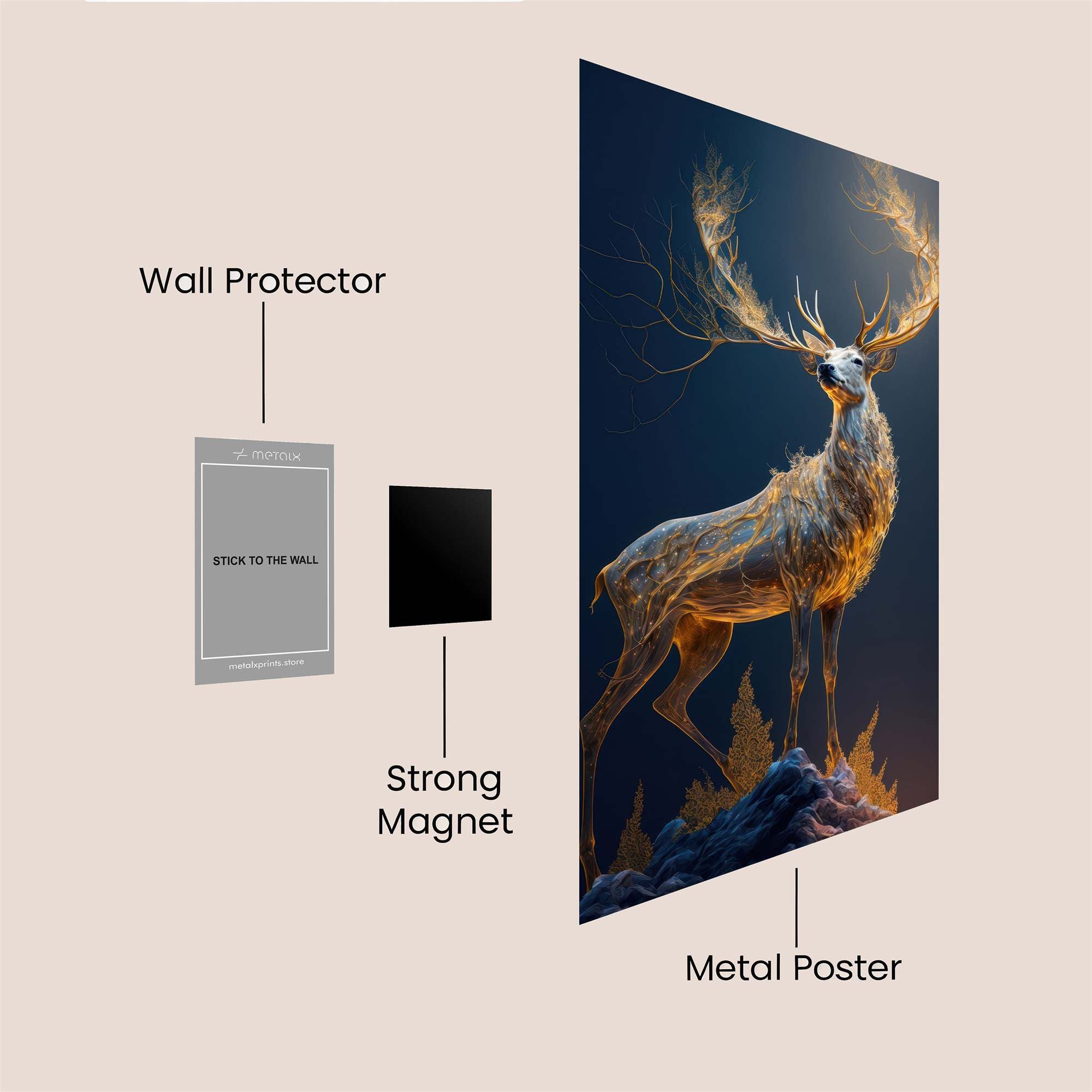 Stag Radiant Safe Wall Magnetic / M