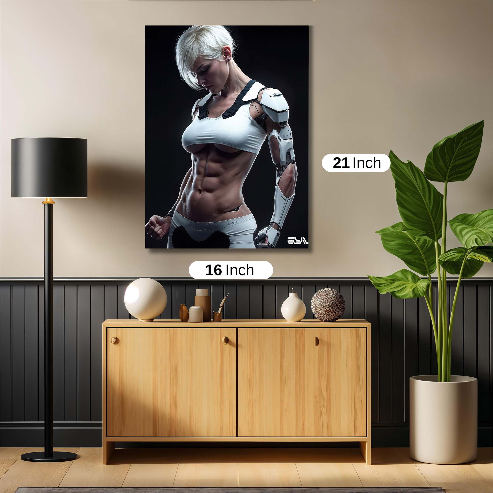 Cyber Siren Safe Wall Magnetic / M