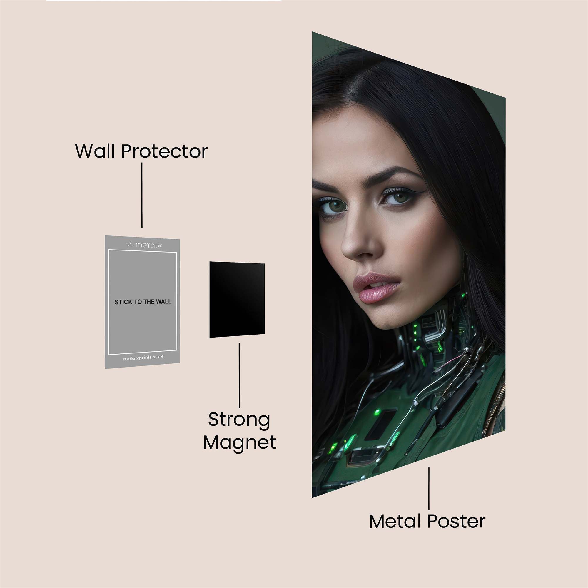 Cyber Enigma Safe Wall Magnetic / M