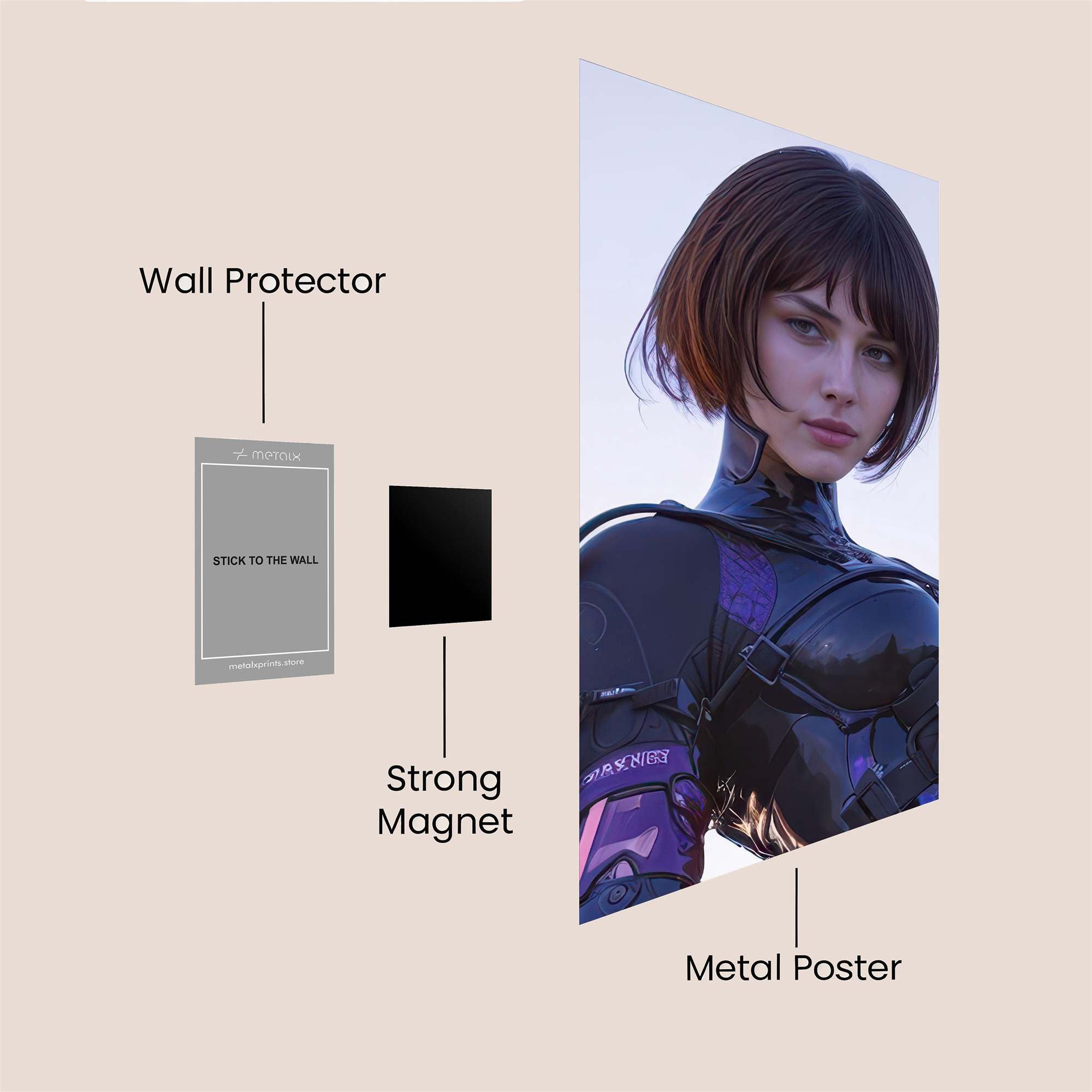 Motoko Serene Safe Wall Magnetic / M