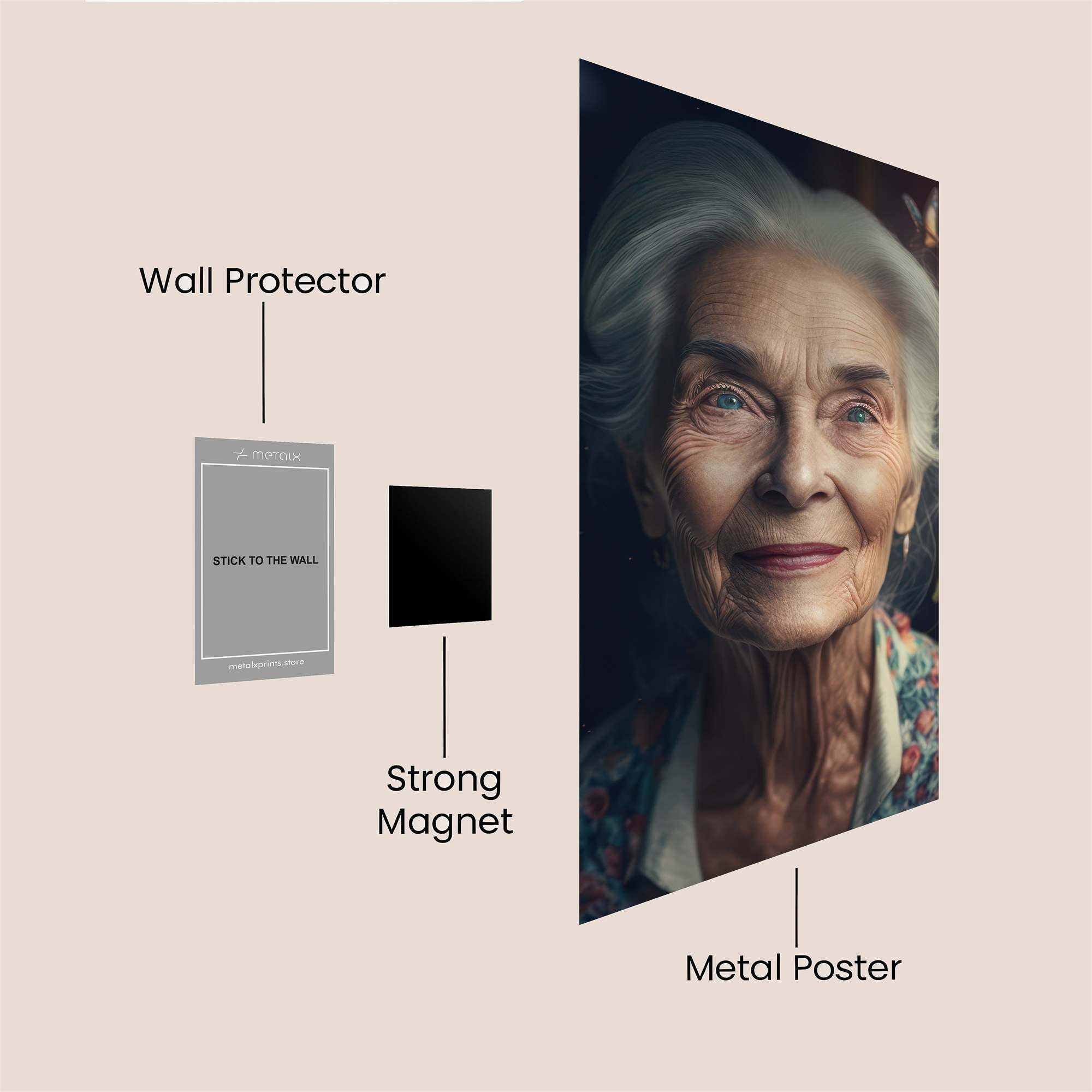 Butterfly Serenity Safe Wall Magnetic / M