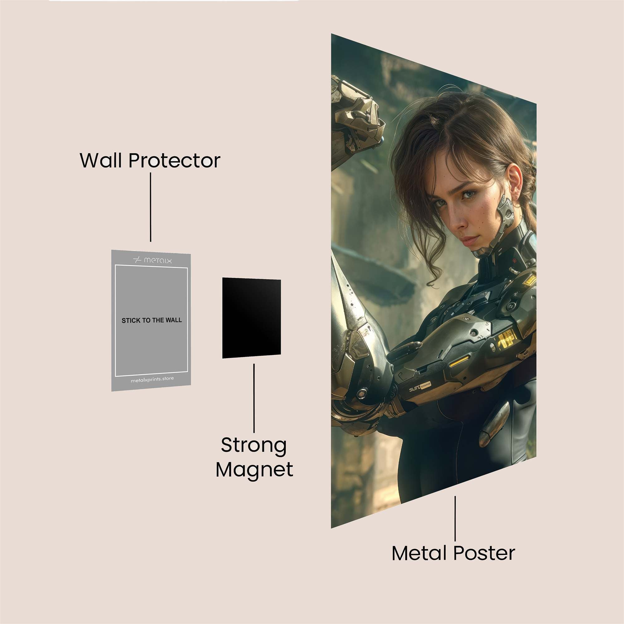 Cyber Rebel Safe Wall Magnetic / M