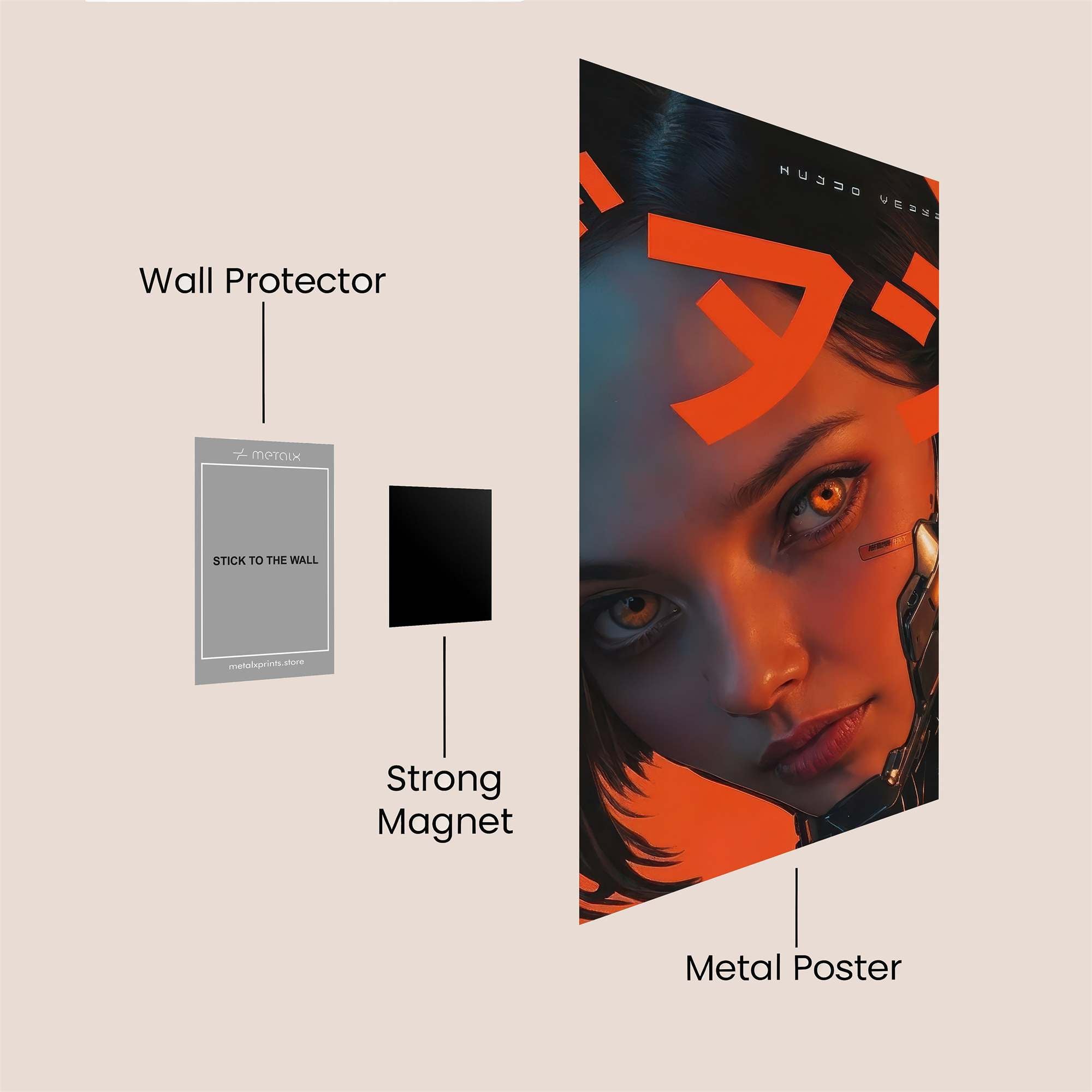 Cyber Enigma Safe Wall Magnetic / M