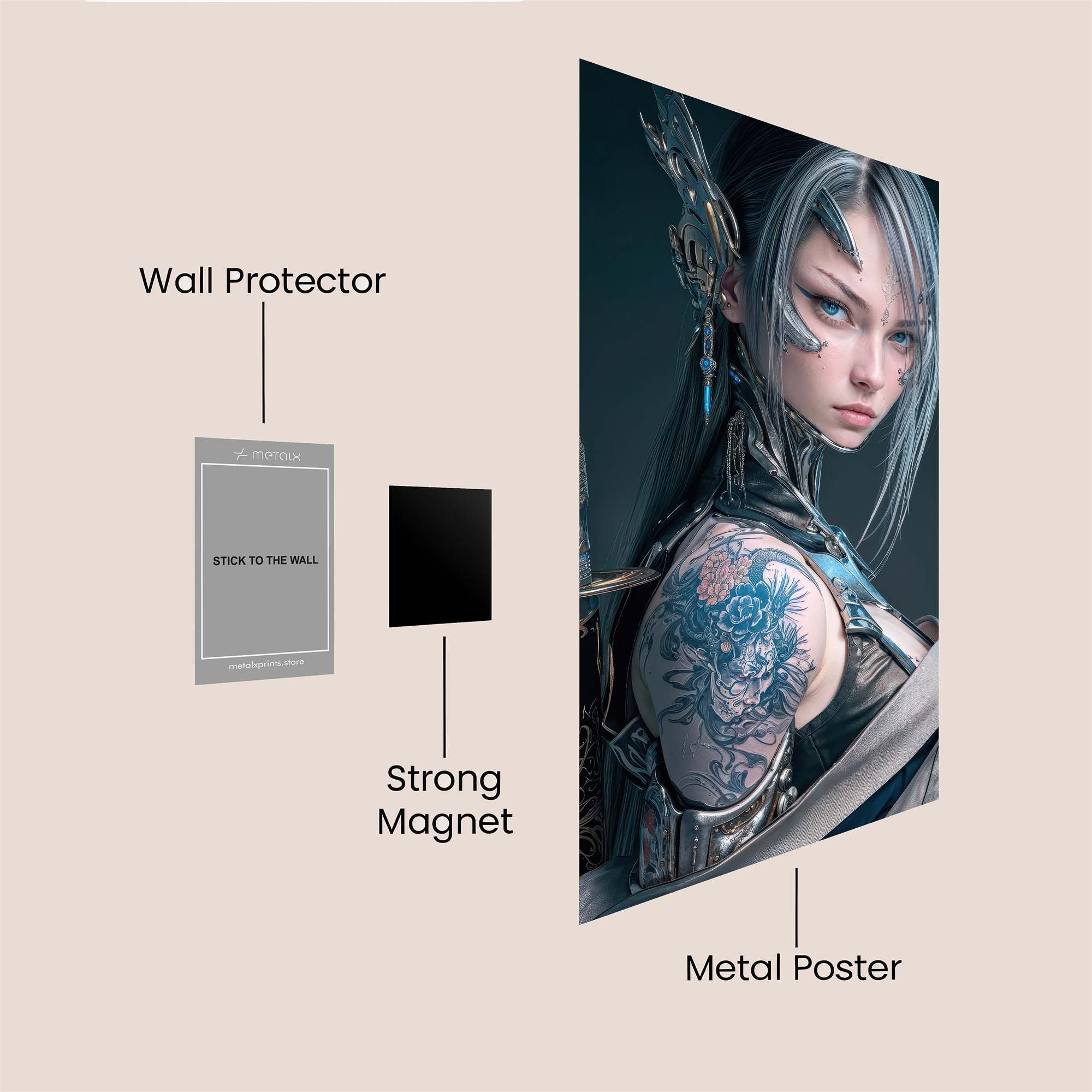 Samurai Serenity Safe Wall Magnetic / M