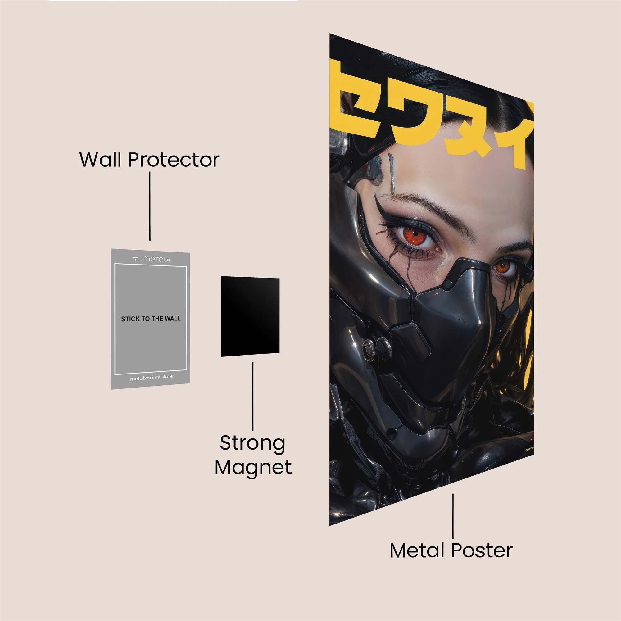 Cyber Enigma Safe Wall Magnetic / M