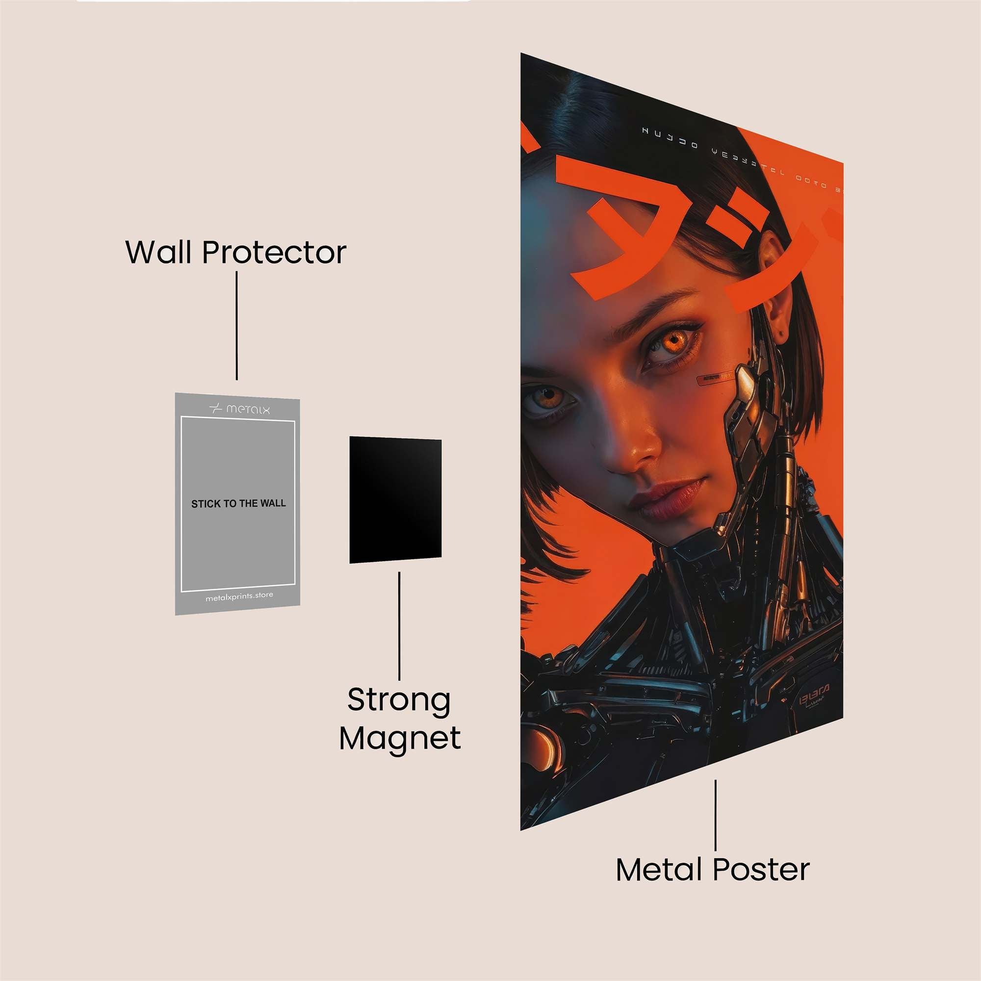 Cyber Enigma Safe Wall Magnetic / M