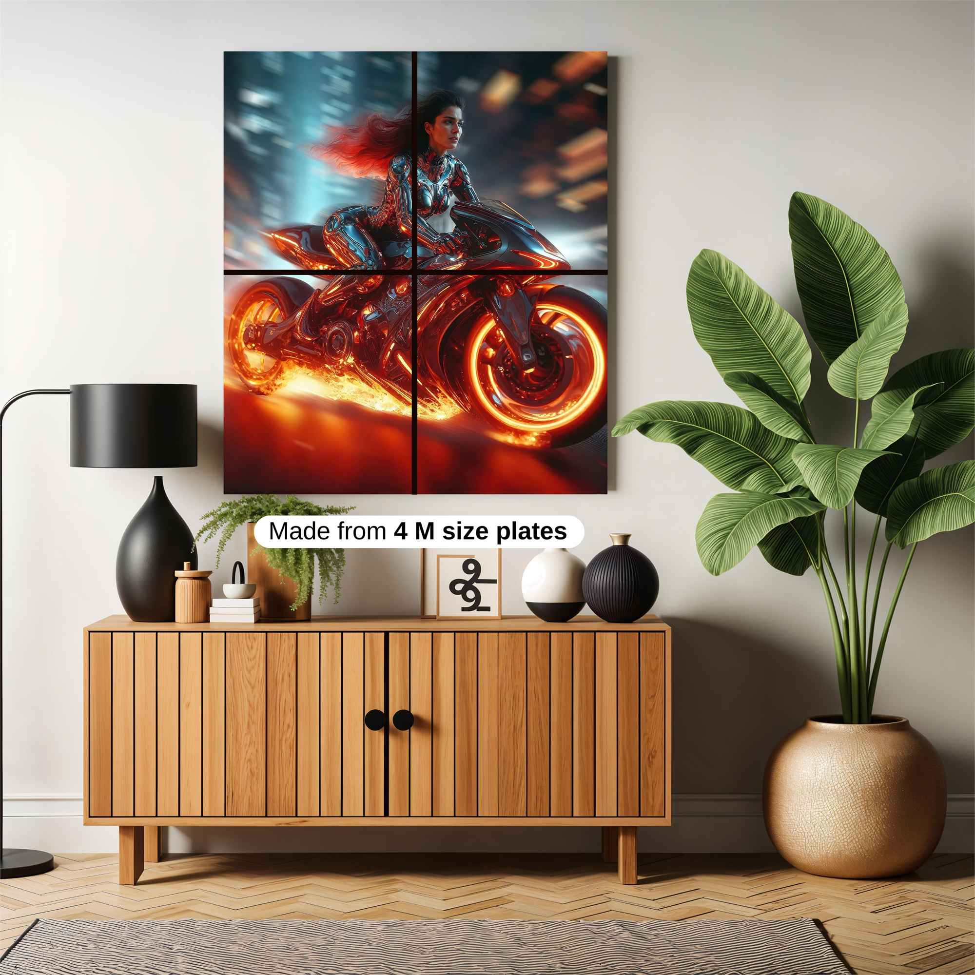 Cyber Blaze Safe Wall Magnetic / M