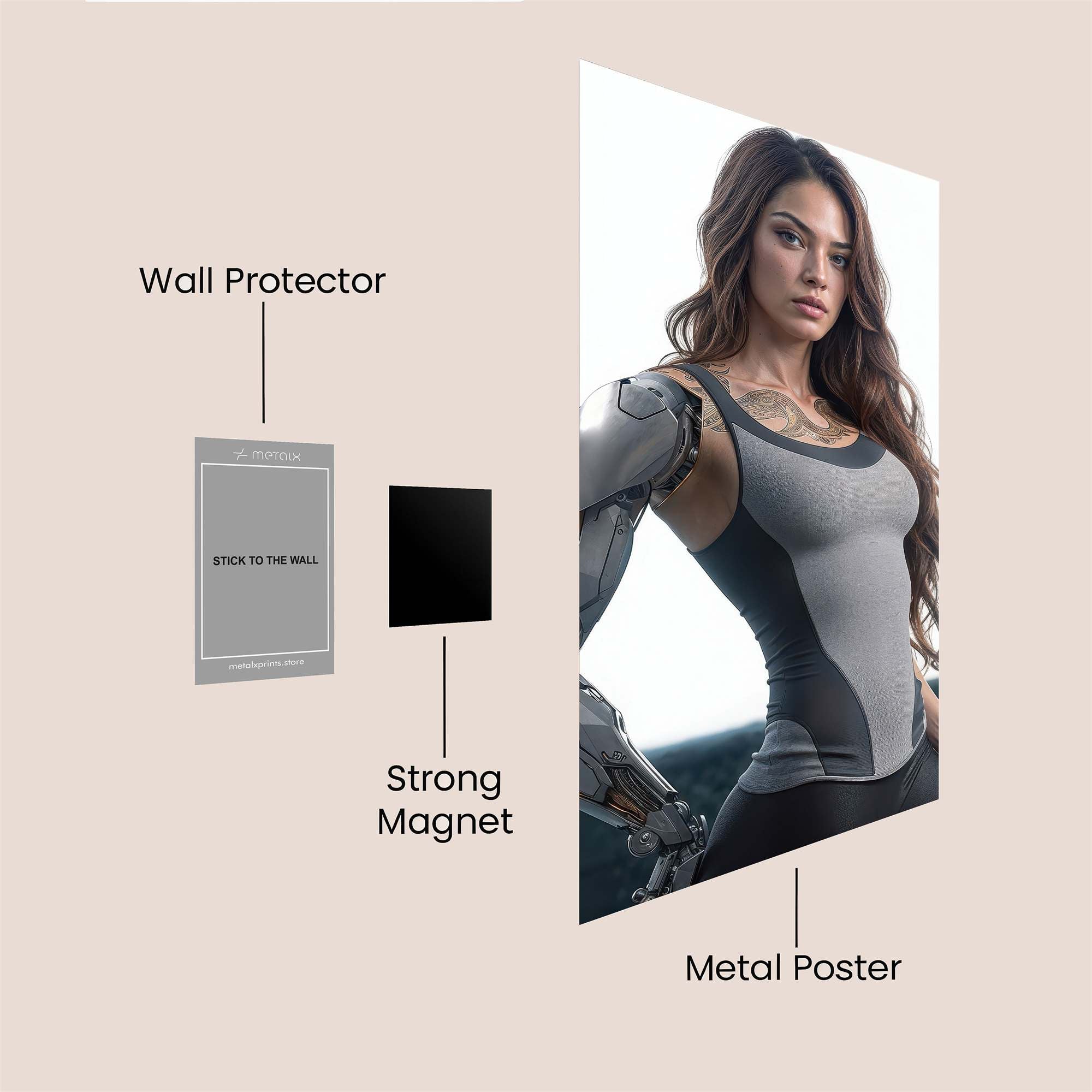 Cyber Enigma Safe Wall Magnetic / M