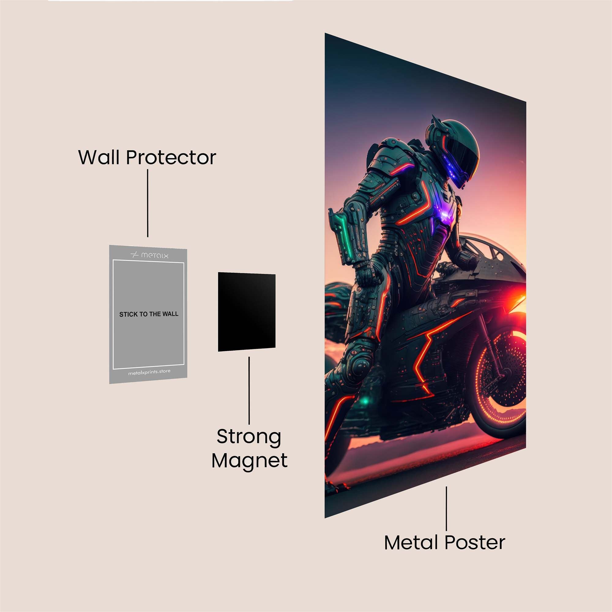 Cyber Dawn Safe Wall Magnetic / M