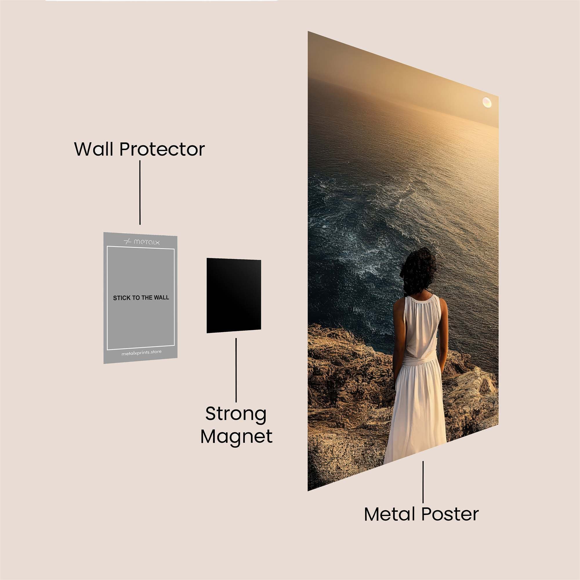 Solitude Whisper Safe Wall Magnetic / M