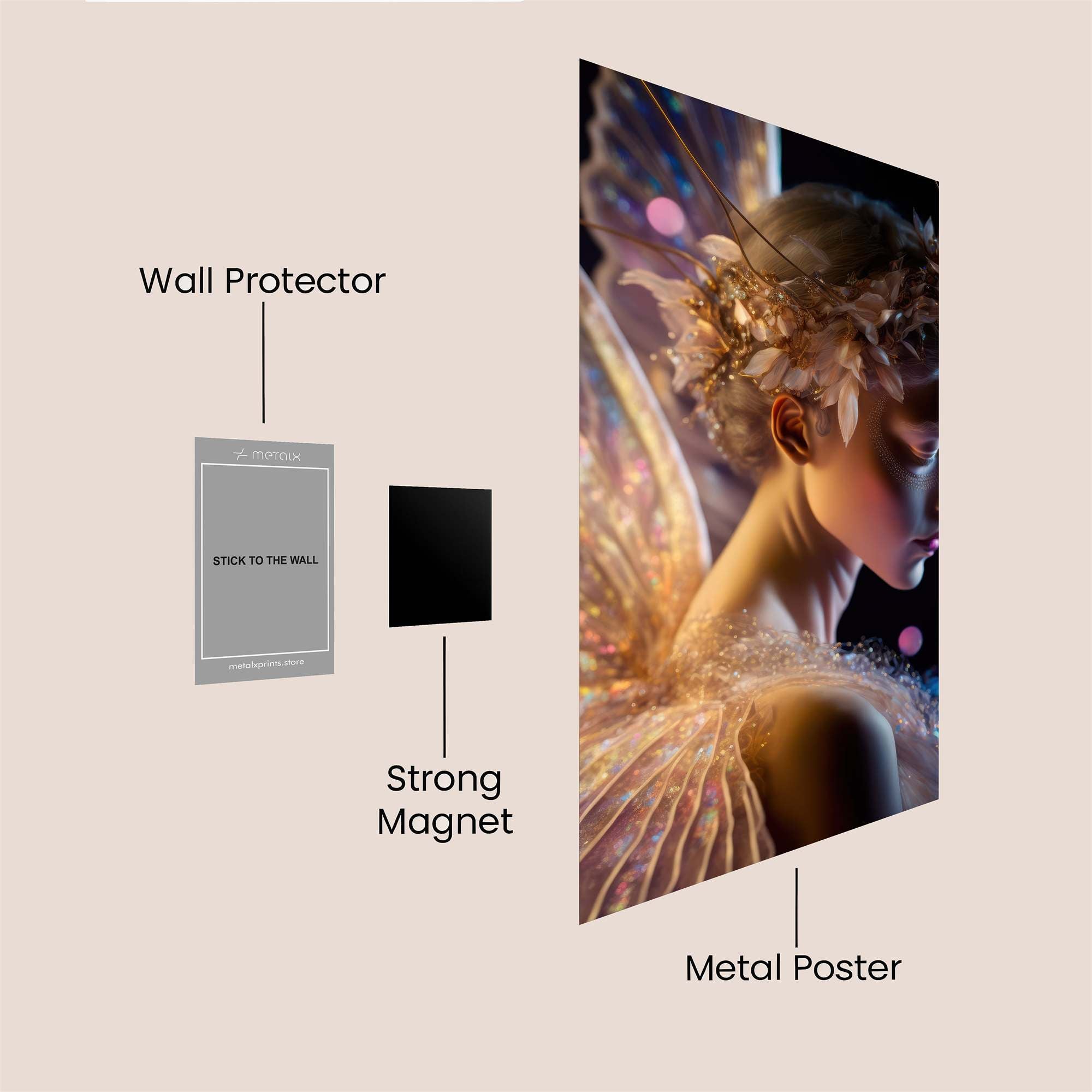 Fairy Whimsy Safe Wall Magnetic / M